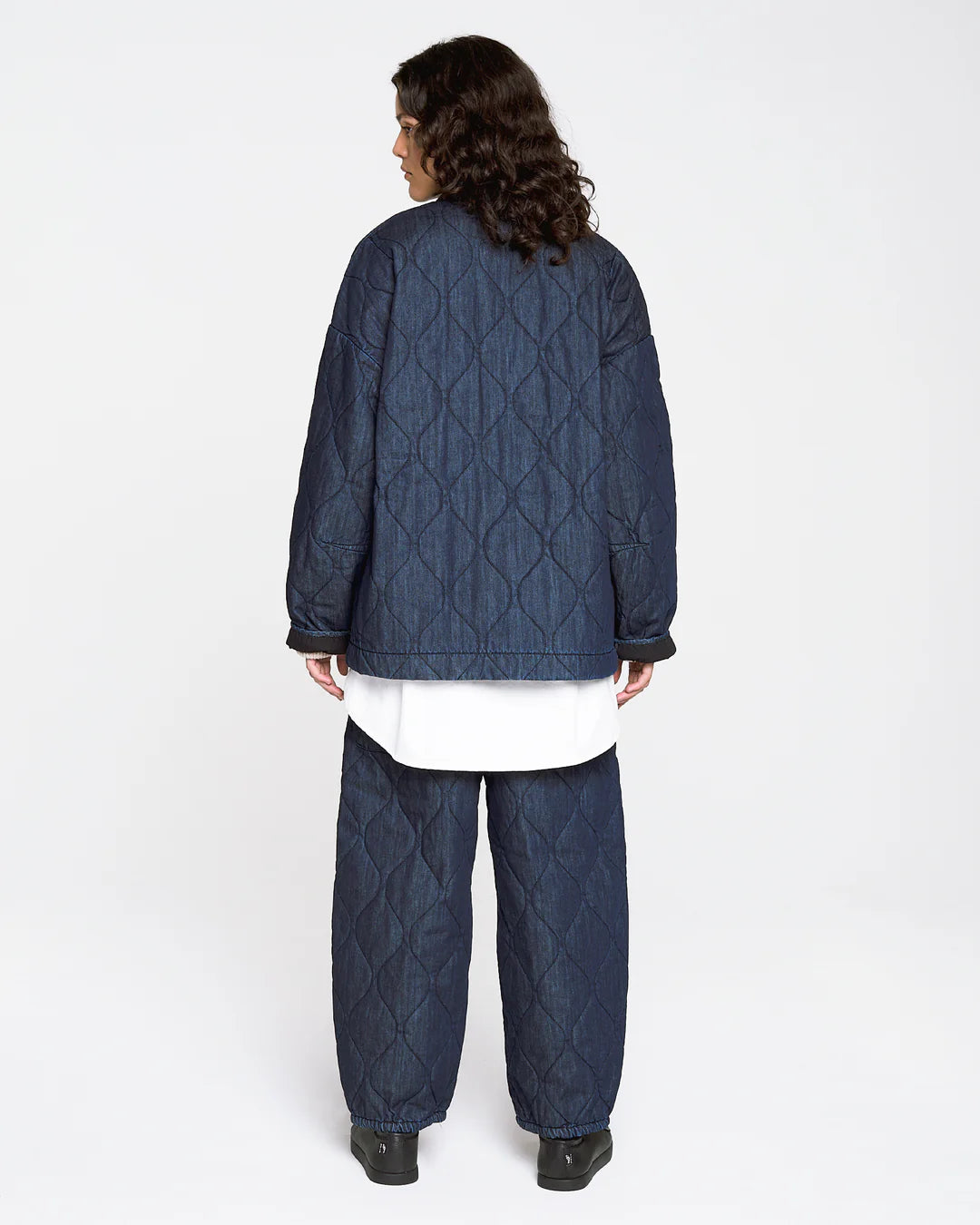 G.o.D Edo Jacket Quilted Denim Indigo