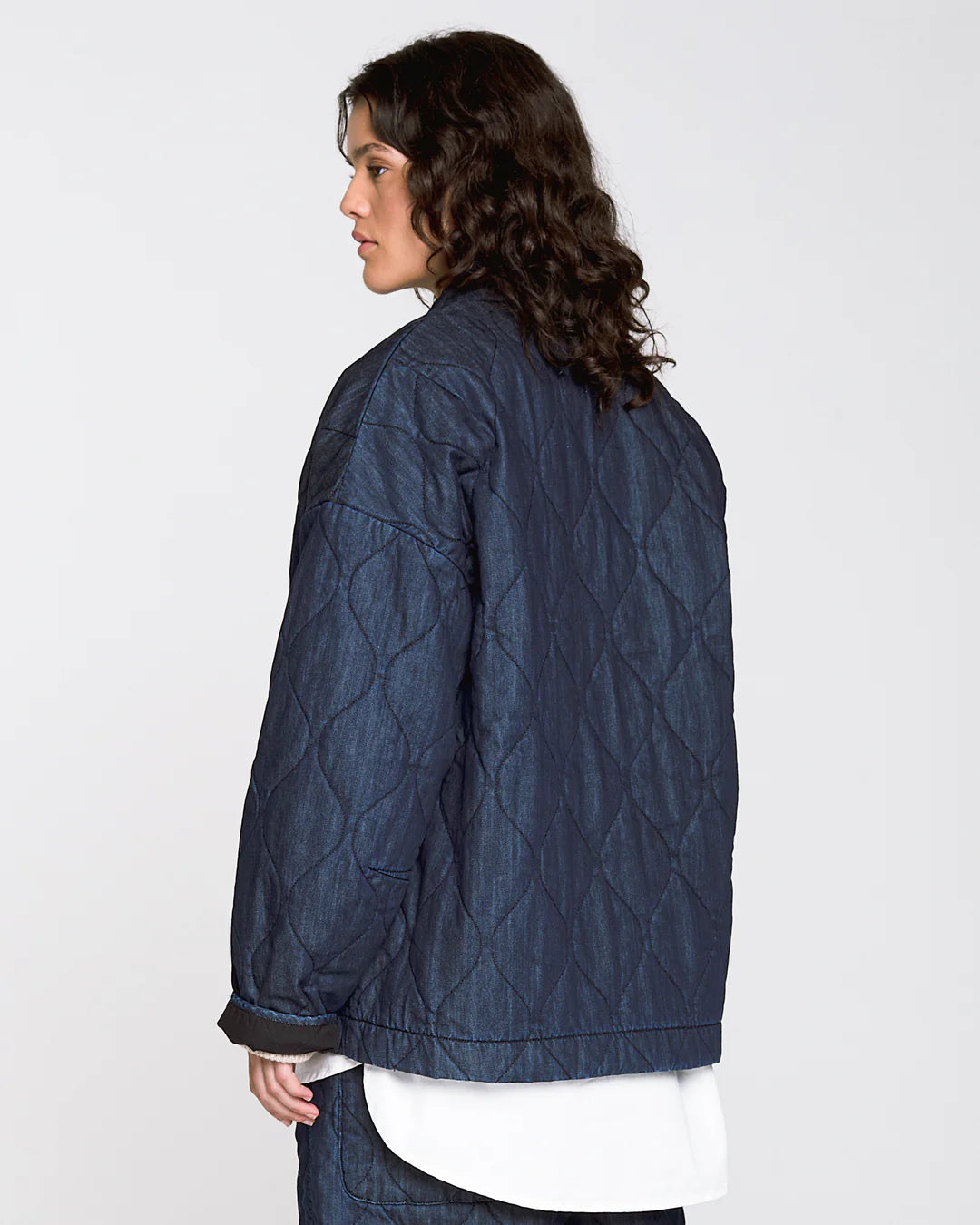 G.o.D Edo Jacket Quilted Denim Indigo