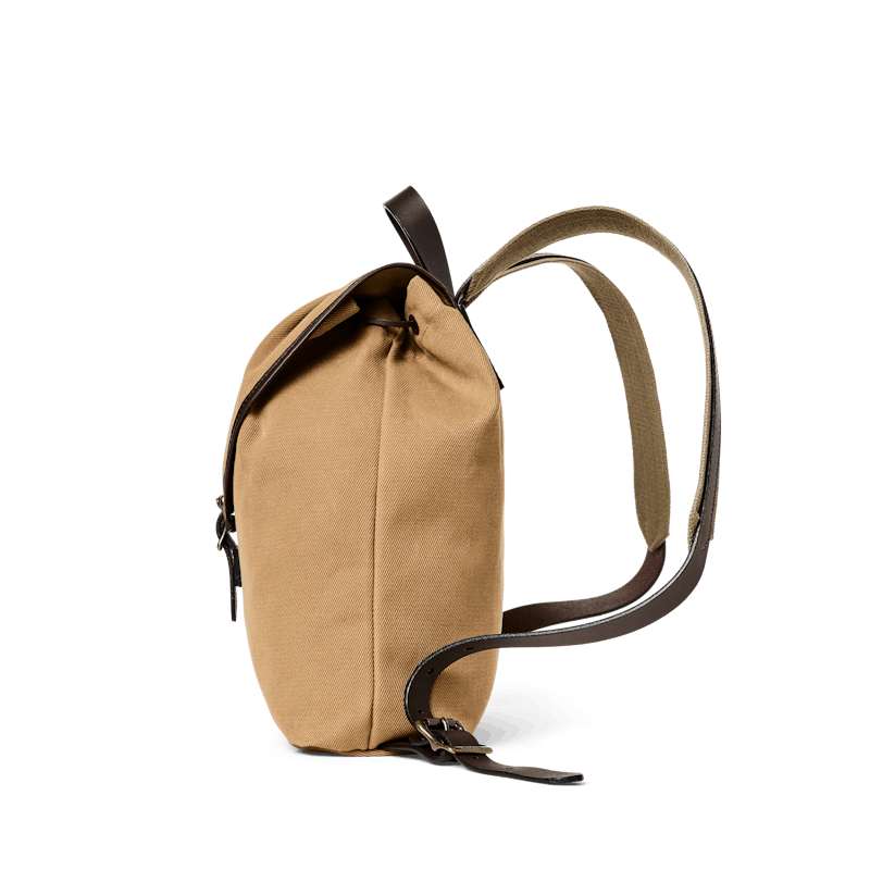 Rugged Twill Drawstring Backpack - Tan