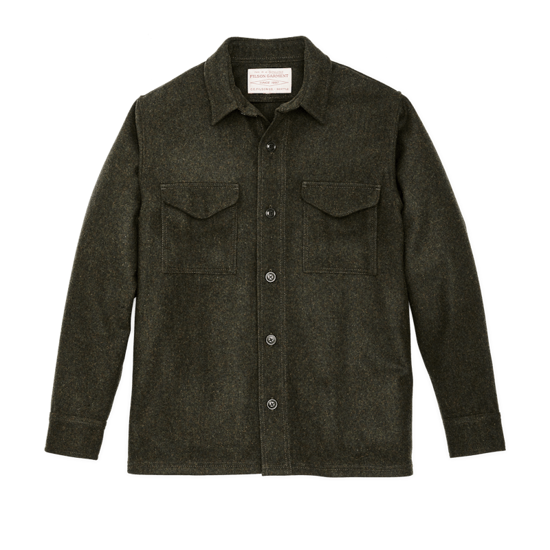 WOOL JAC-SHIRT - Forest Green