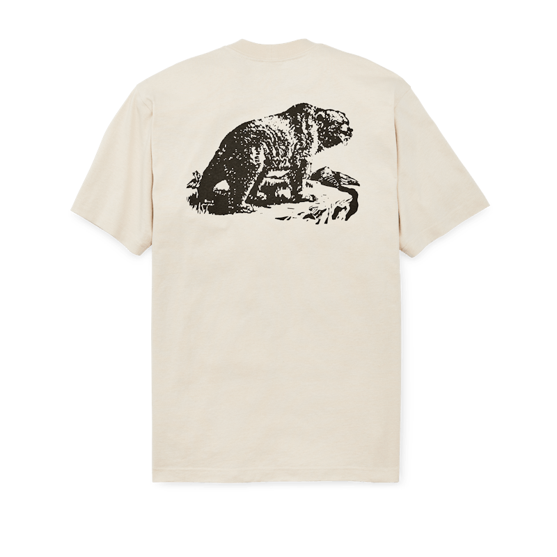 FRONTIER GRAPHIC T-SHIRT - NATURAL/BEAR