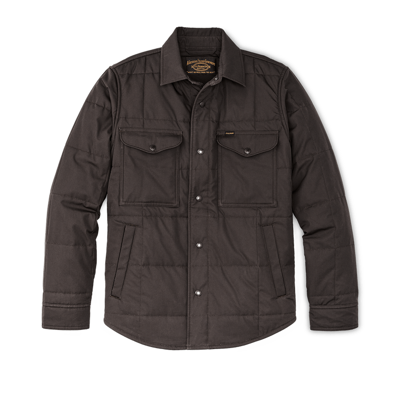 COVER CLOTH QUILTED JAC-SHIRT - Cinder
