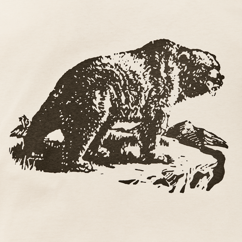 FRONTIER GRAPHIC T-SHIRT - NATURAL/BEAR