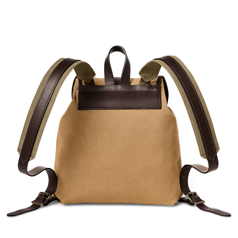 Rugged Twill Drawstring Backpack - Tan