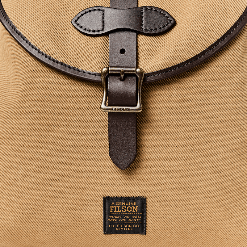 Rugged Twill Drawstring Backpack - Tan
