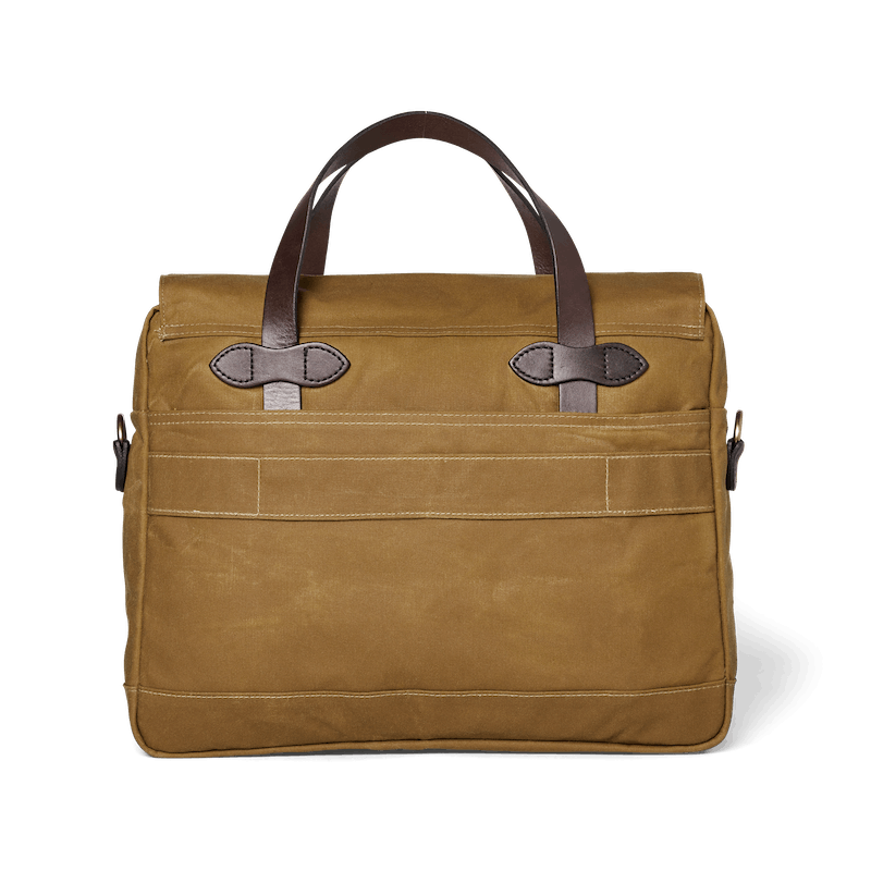 24 HOUR TIN CLOTH BRIEFCASE - DARK TAN