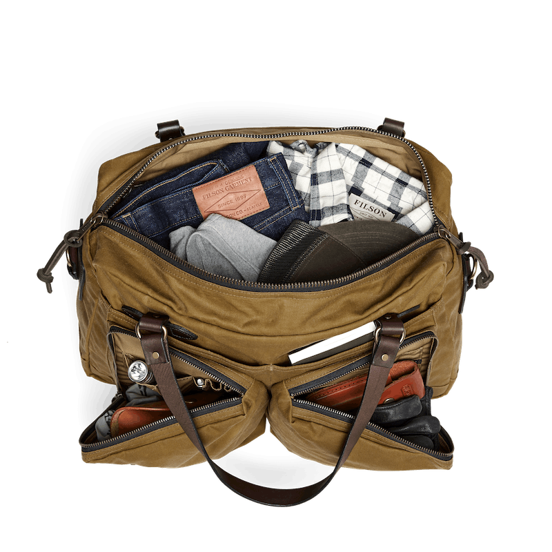 48 HOUR TIN CLOTH DUFFLE BAG - DARK TAN