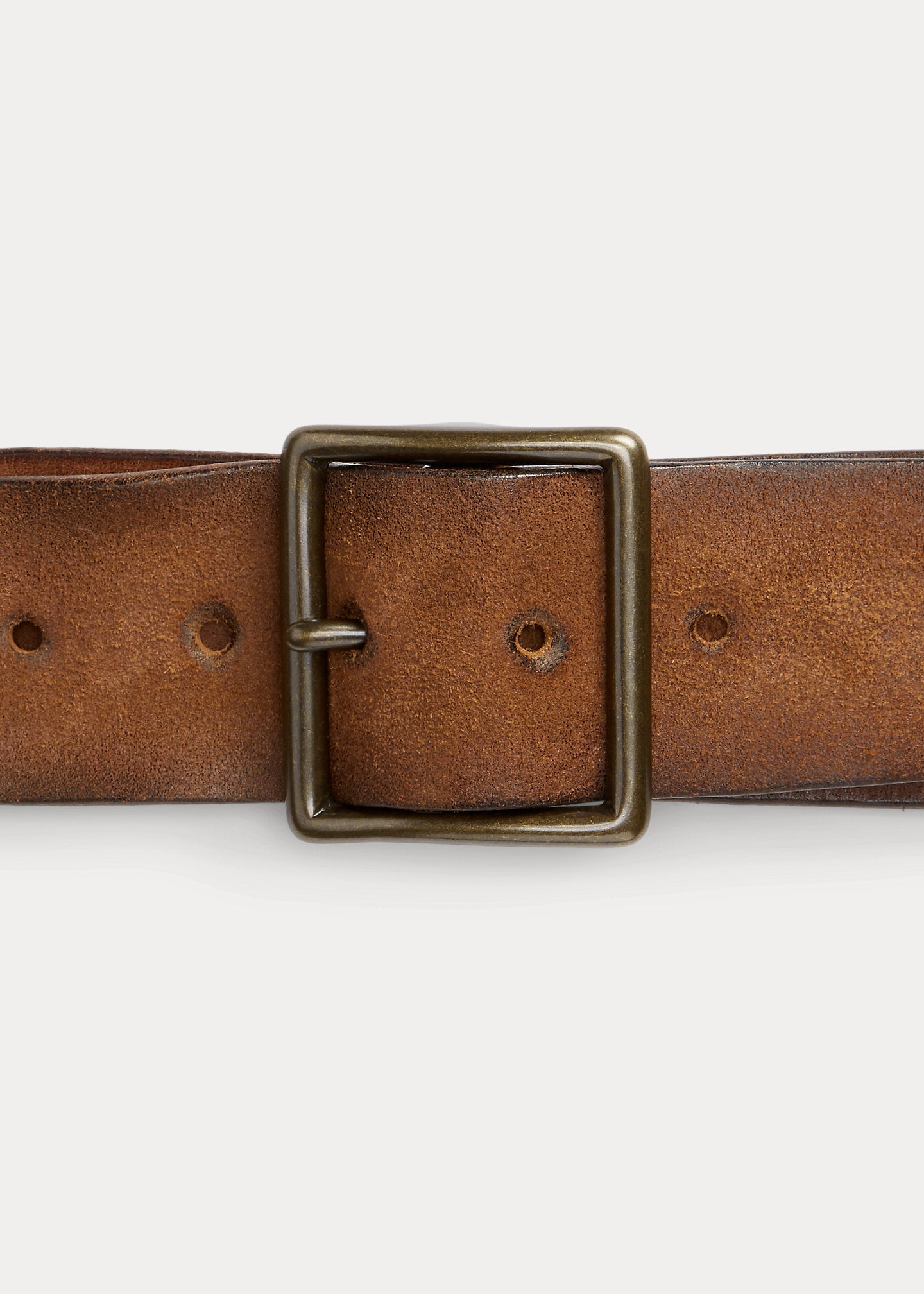 RRL Studded Roughout Leather Belt