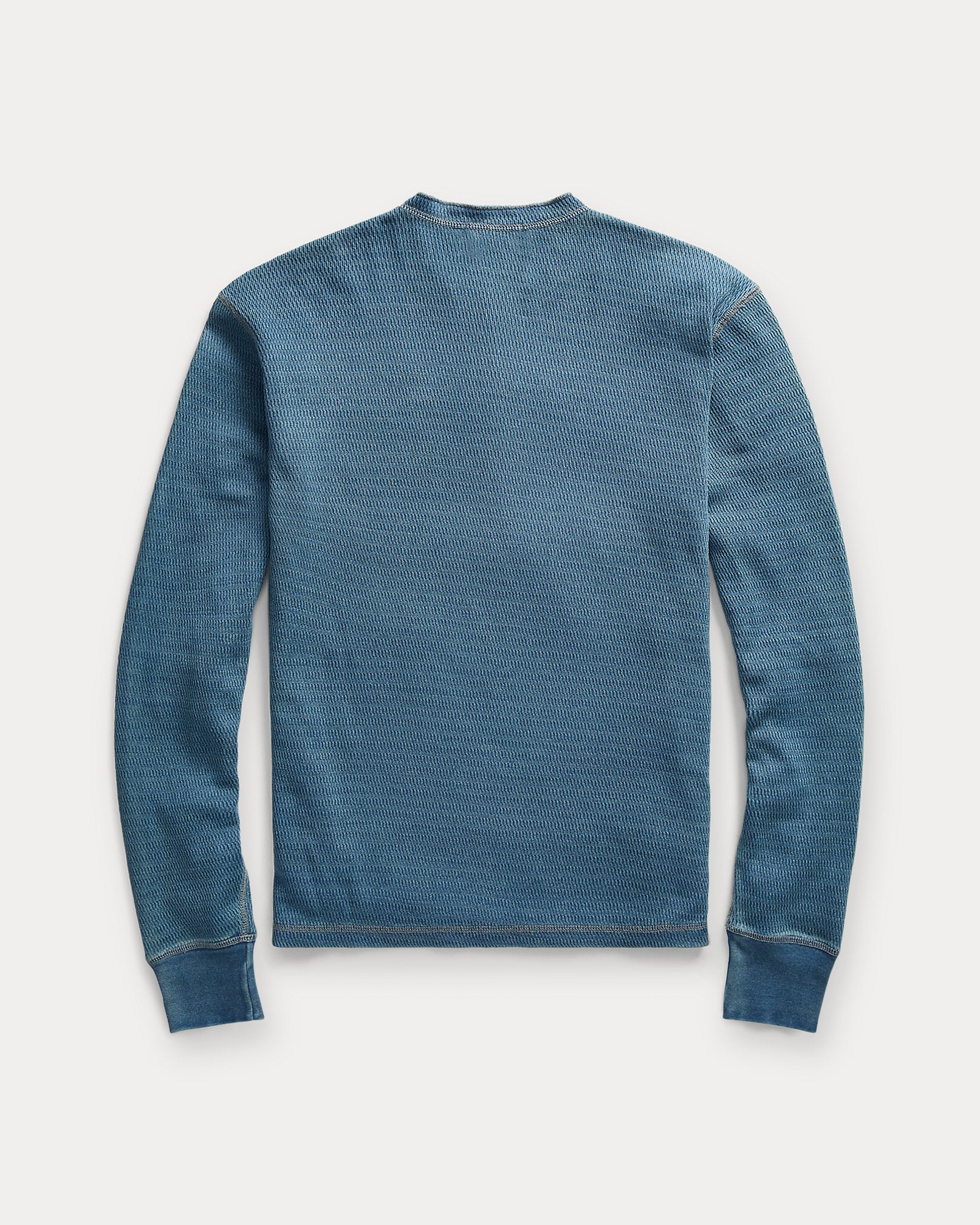 RRL Indigo Jacquard-Knit Henley