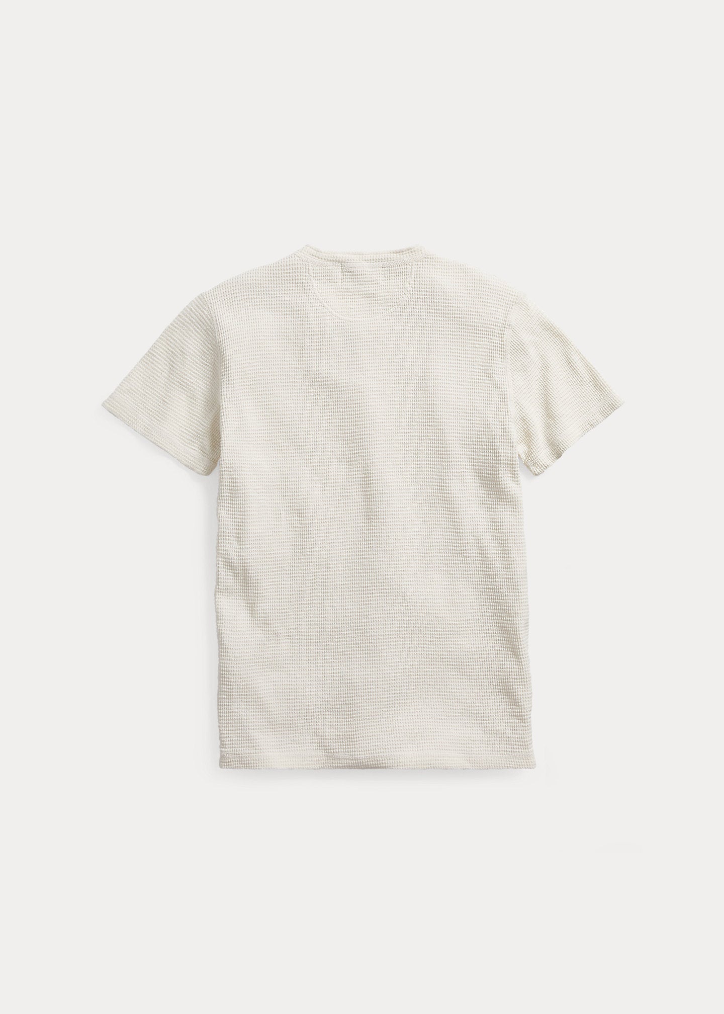 RRL Waffle-Knit Short-Sleeve Henley Shirt - Paper White