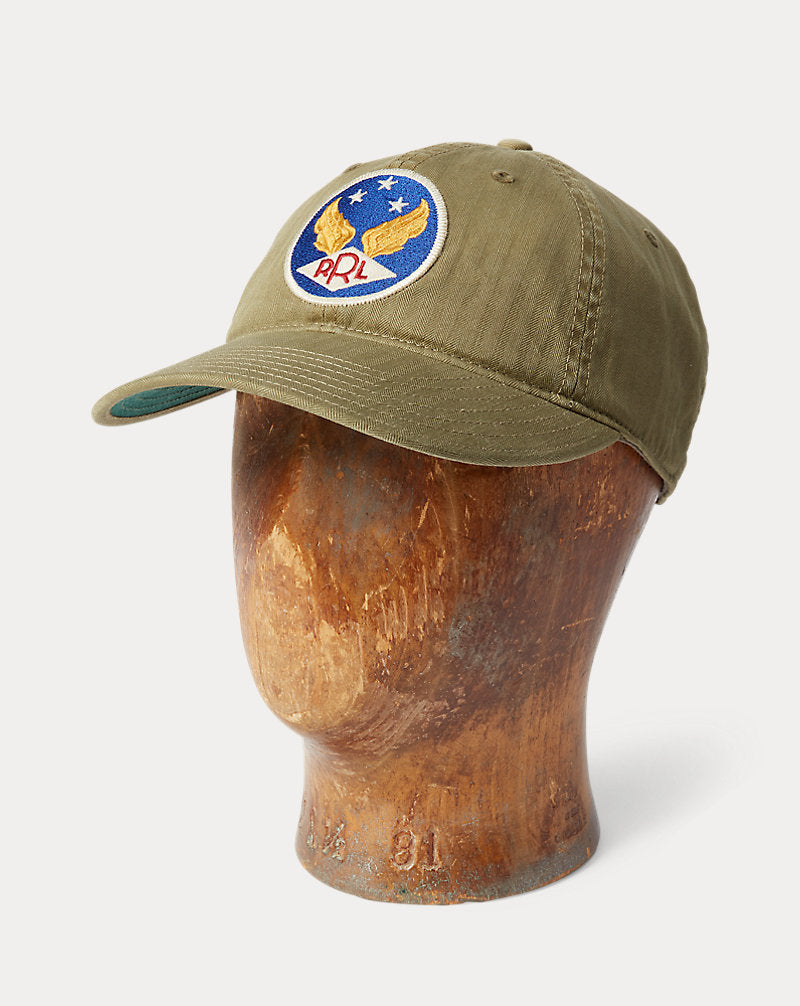 RRL Winged-Logo Twill Ball Cap - Brewster Green