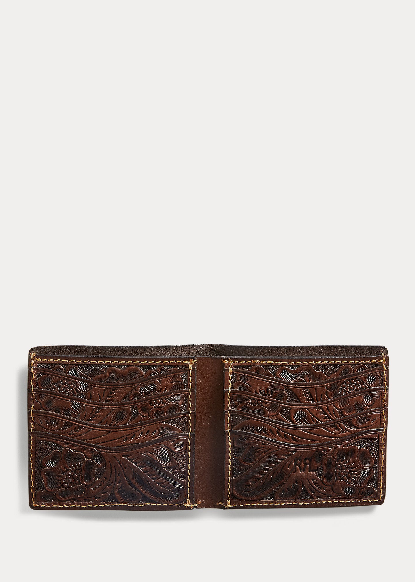 Hand-Tooled Leather Billfold