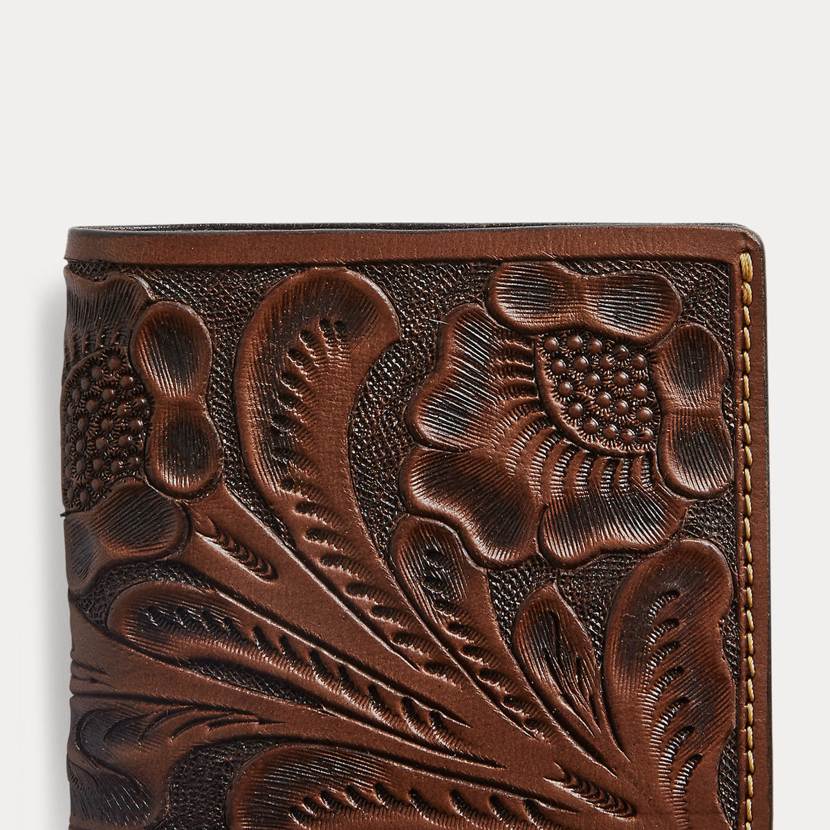 名作】RRL Hand-Tooled 盛りあがり Leather Portfolio OS