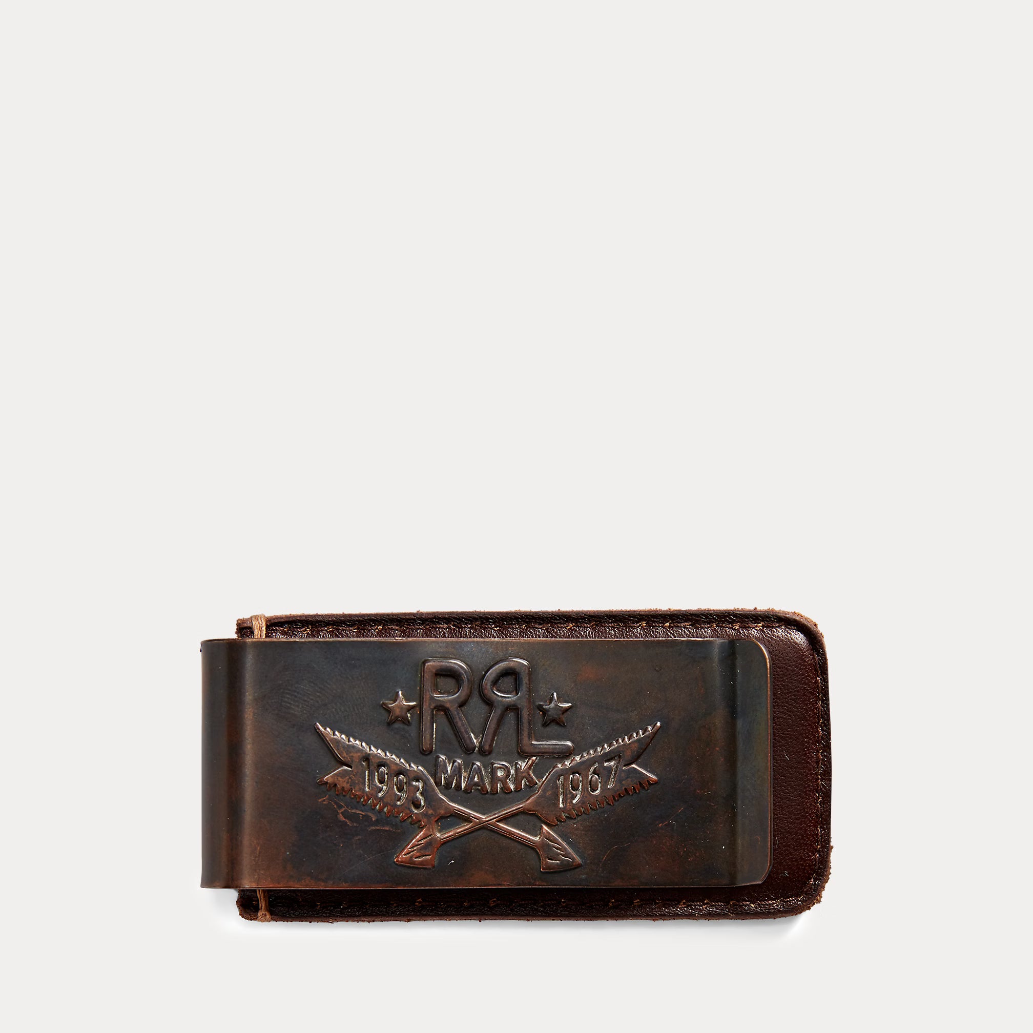 RRL Hand-Tooled Leather Money Clip