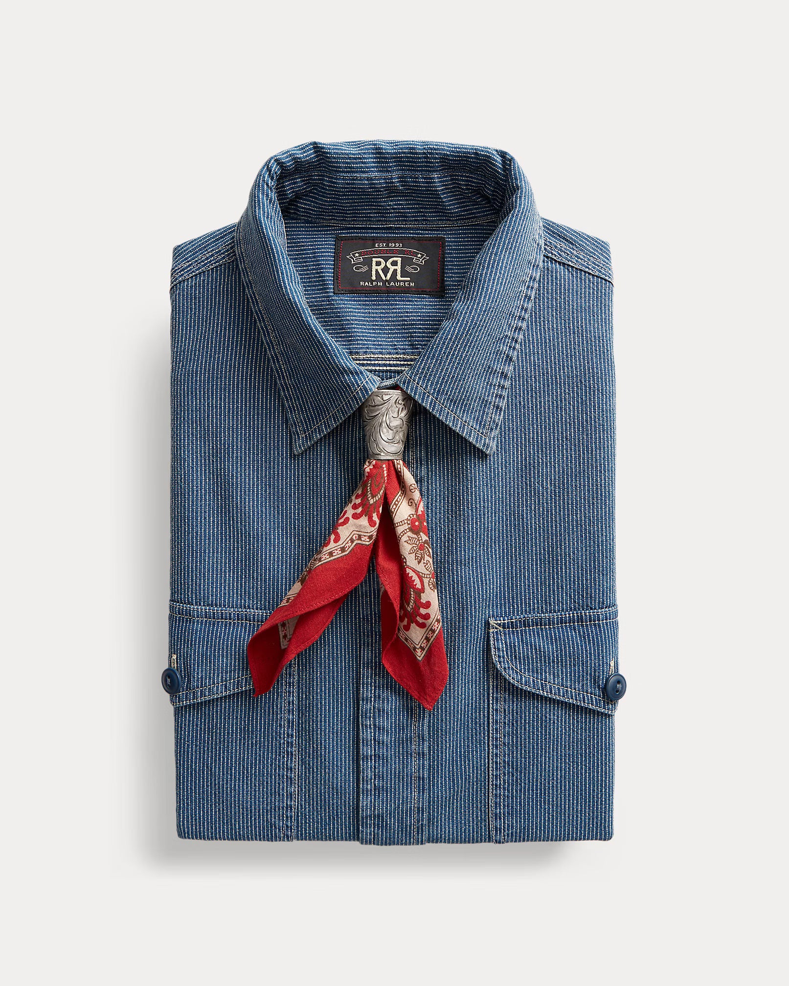 RRL Engraved Bandanna Slider