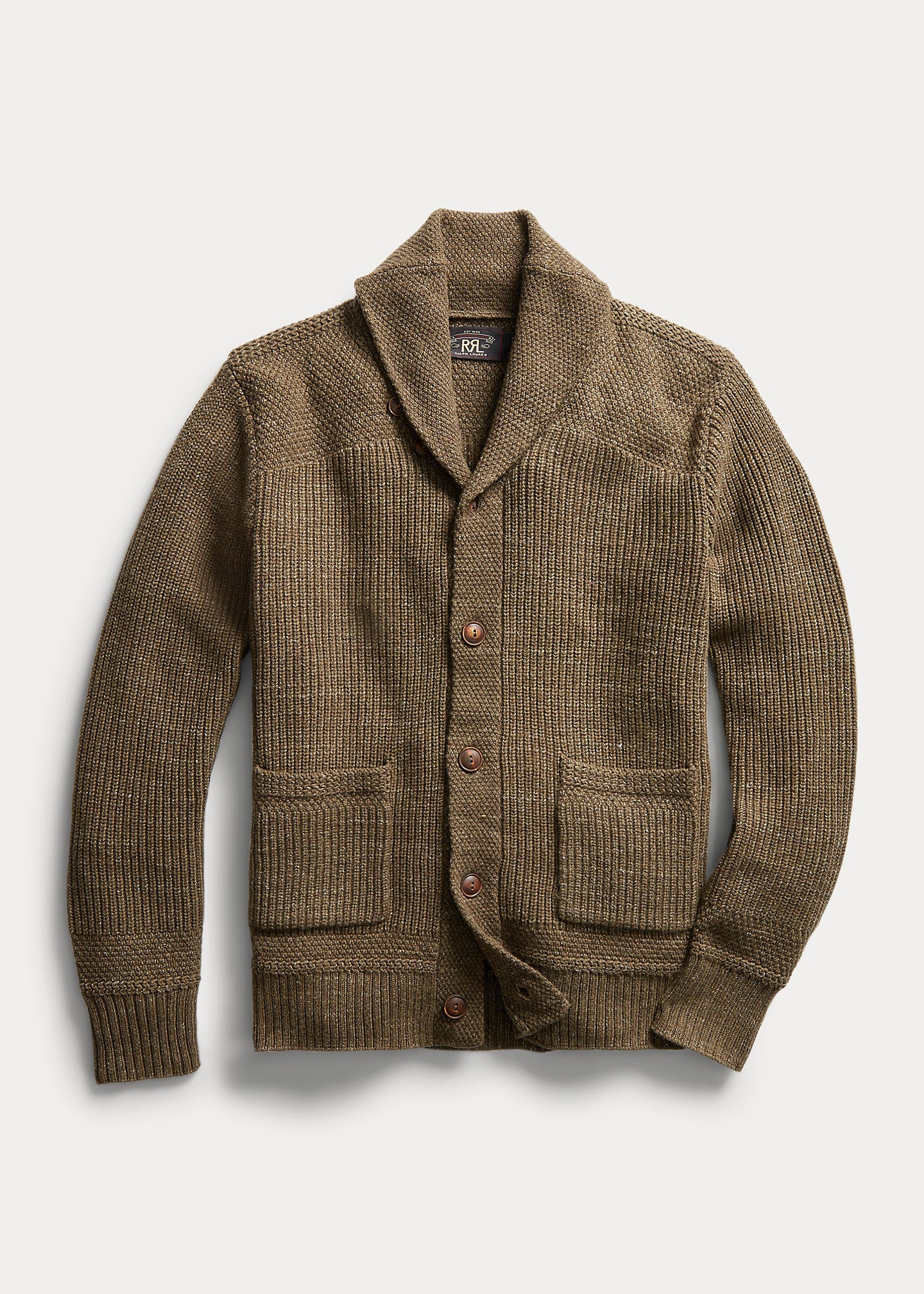 RRL Cotton-Wool Shawl-Collar Cardigan