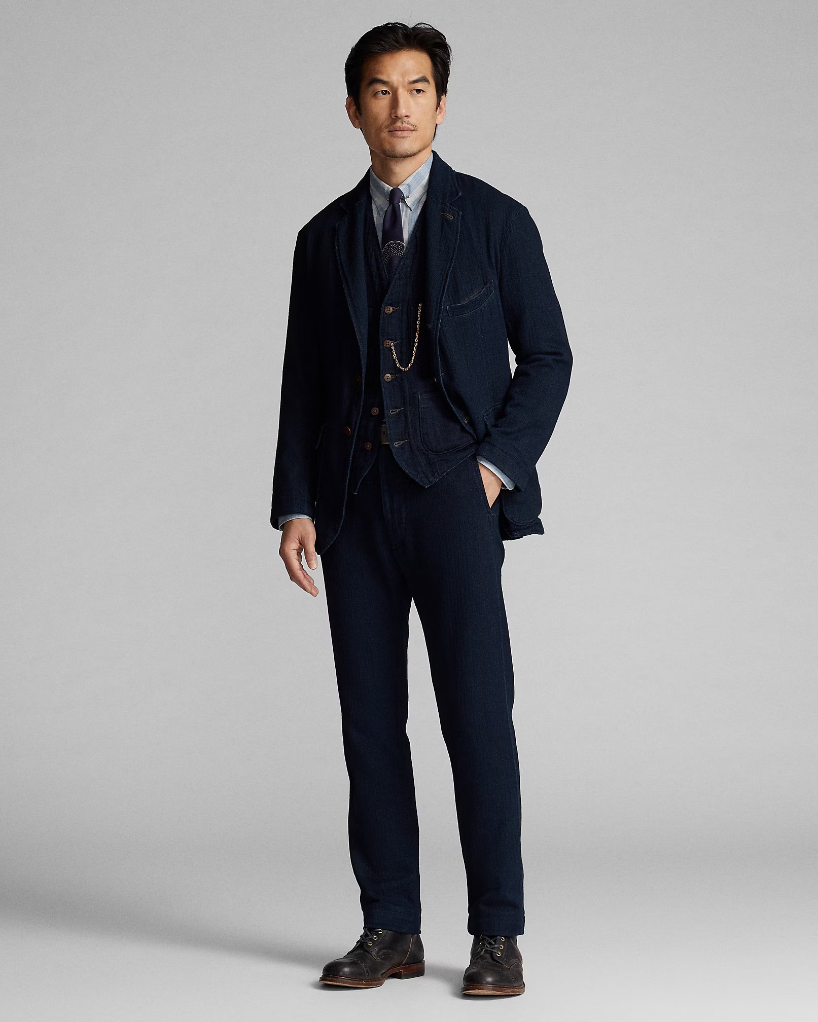 RRL Indigo Herringbone Officer’s Pant