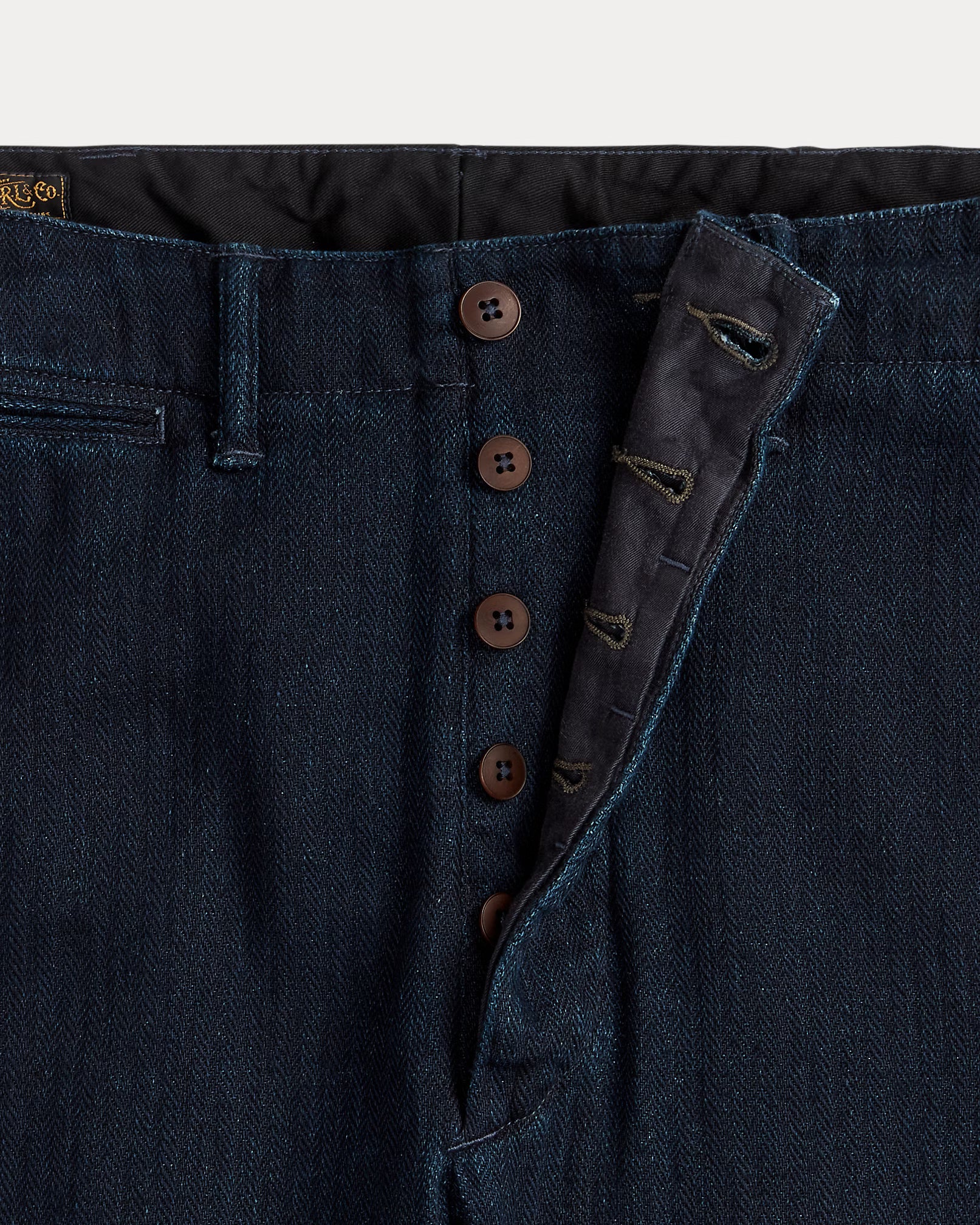 RRL Indigo Herringbone Officer’s Pant