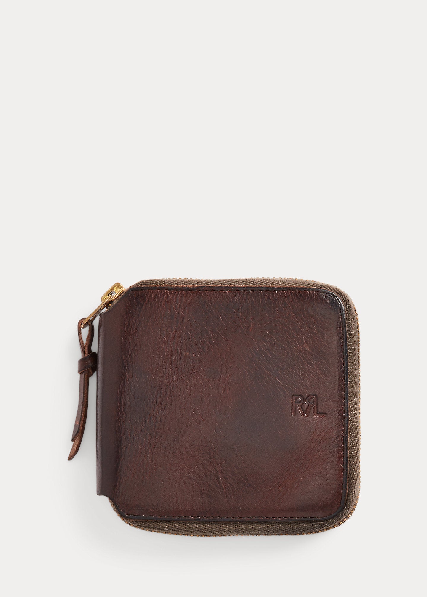 RRL Leather Zip Wallet