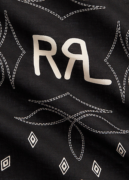 RRL Logo Cotton Bandanna