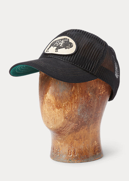 RRL Buffalo-Patch Mesh Trucker Cap