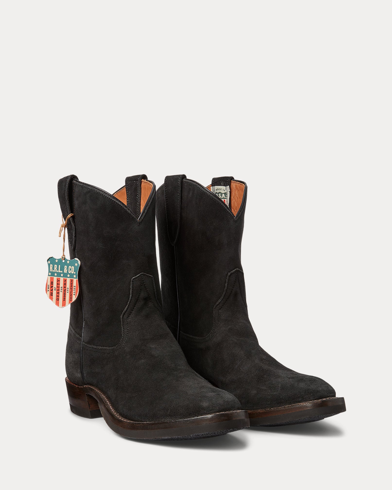 RRL Roughout Suede Boot