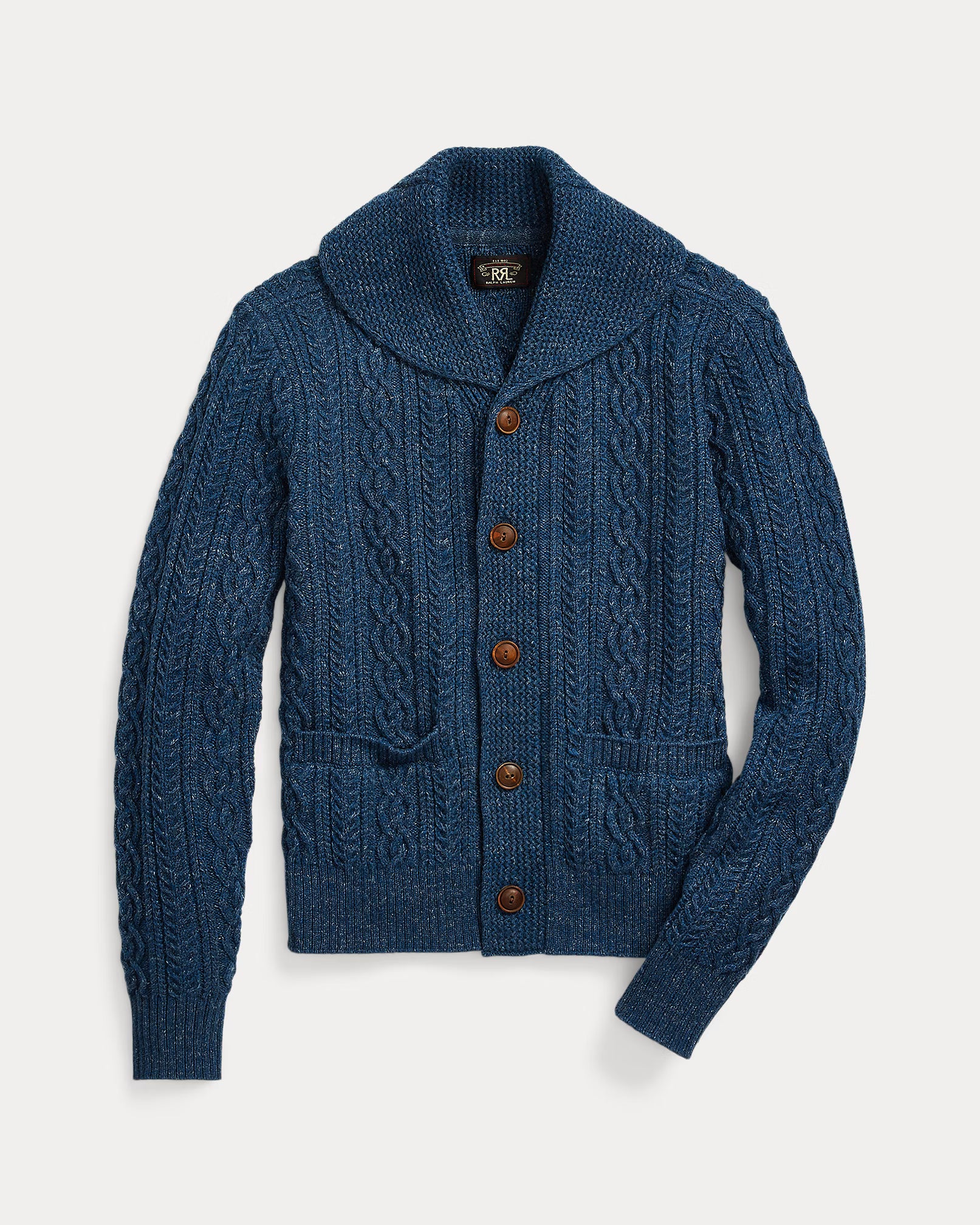 RRL Cable Cotton-Wool Shawl Cardigan for Women
