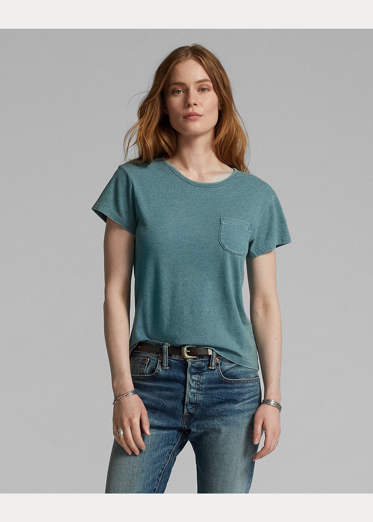 RRL Cotton-Linen Pocket Tee