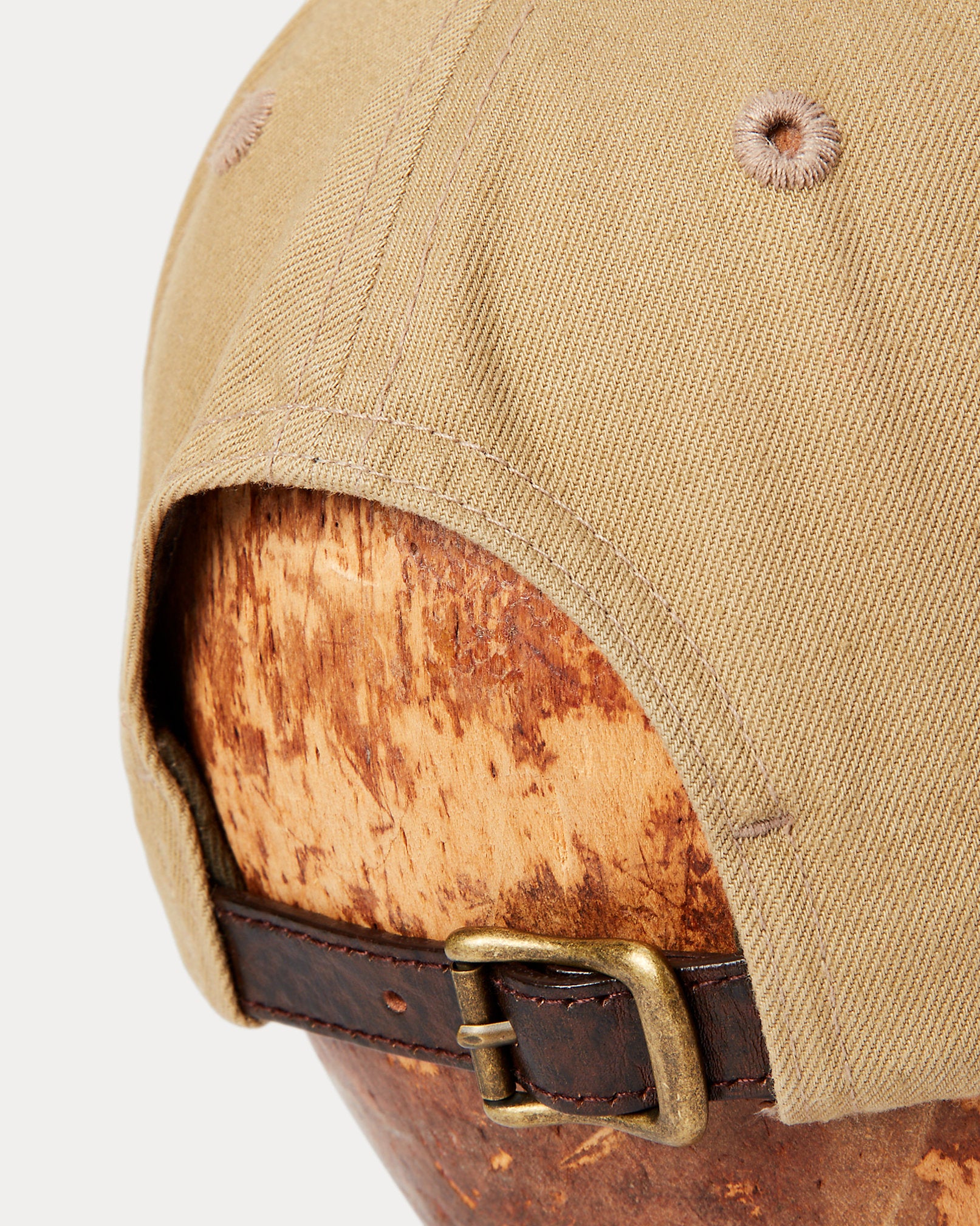 RRL Ranch Logo Twill Ball Cap - Khaki