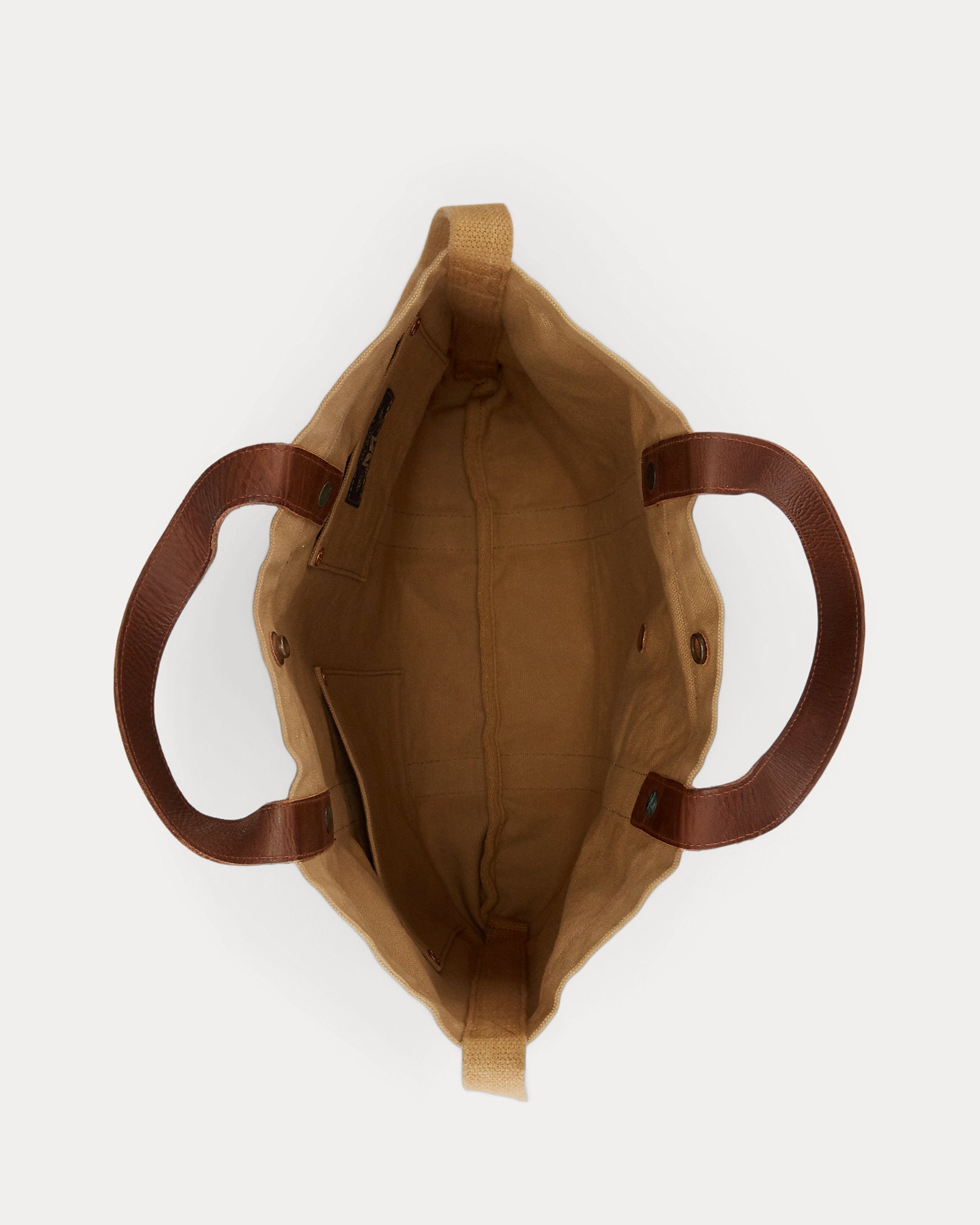 RRL Leather-Trim Canvas Market Tote