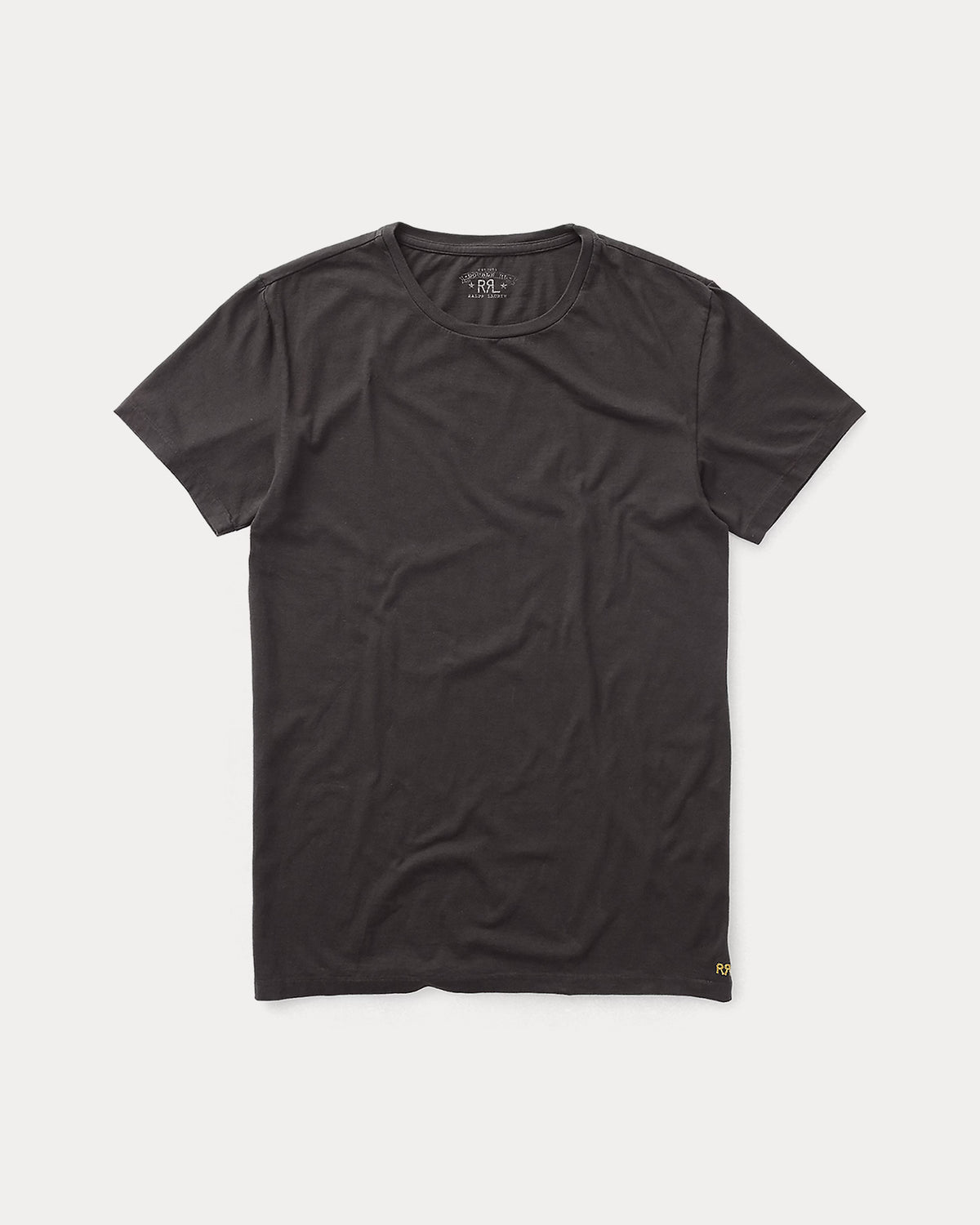 RRL Jersey Crewneck T-Shirt - Faded Black Canvas