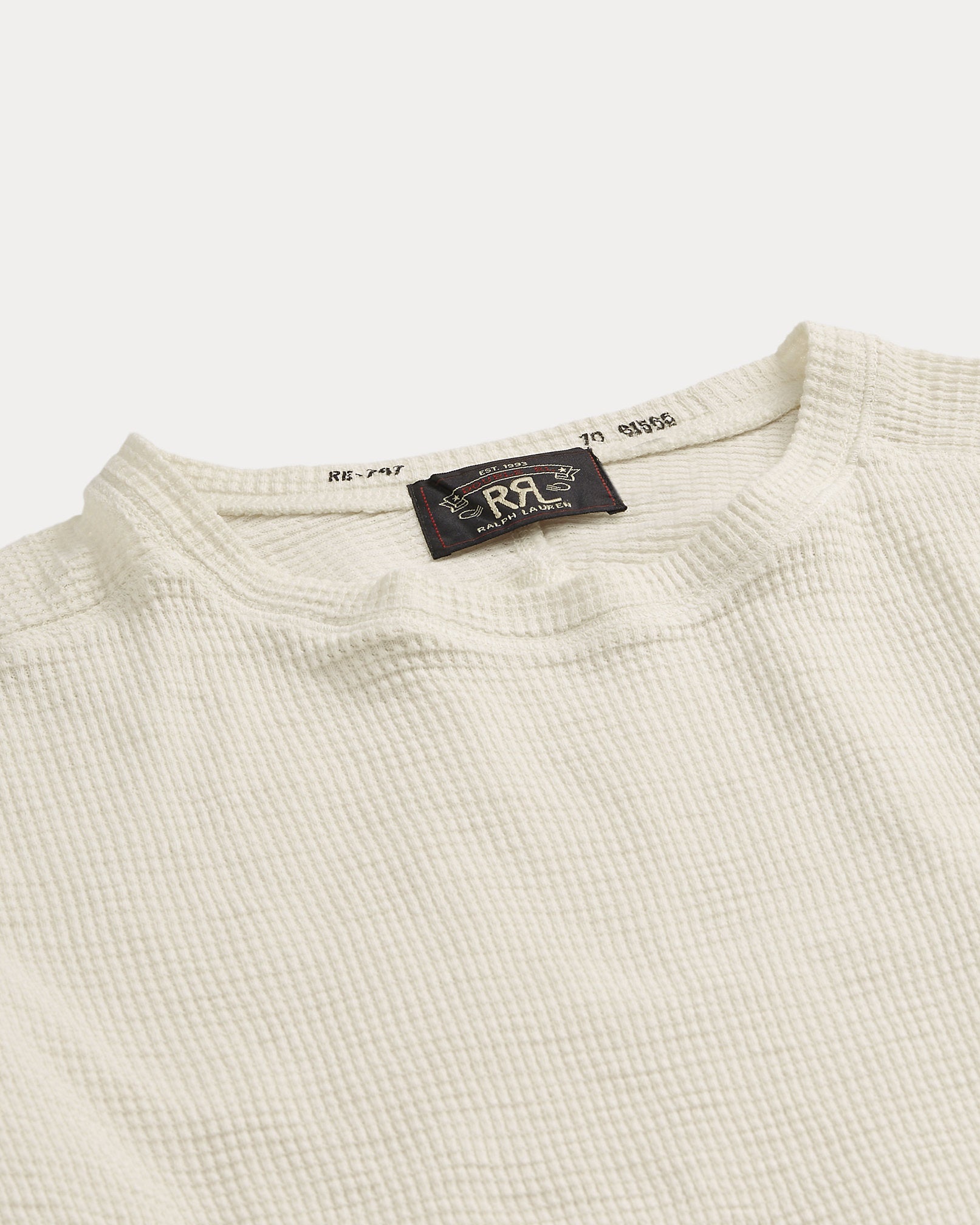 RRL Textured Crewneck - Paper White