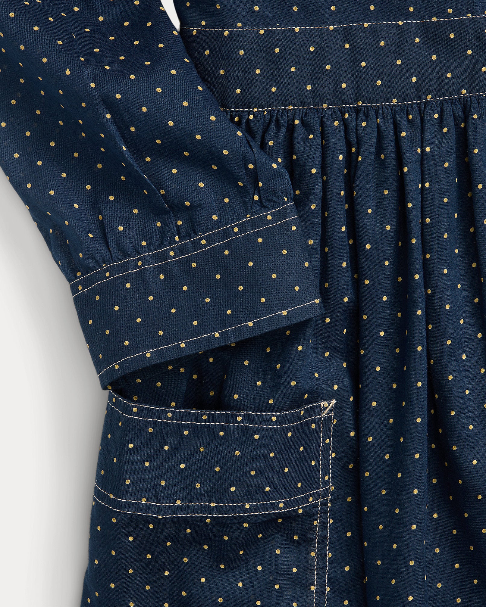 RRL Polka-Dot-Print Cotton Voile Dress