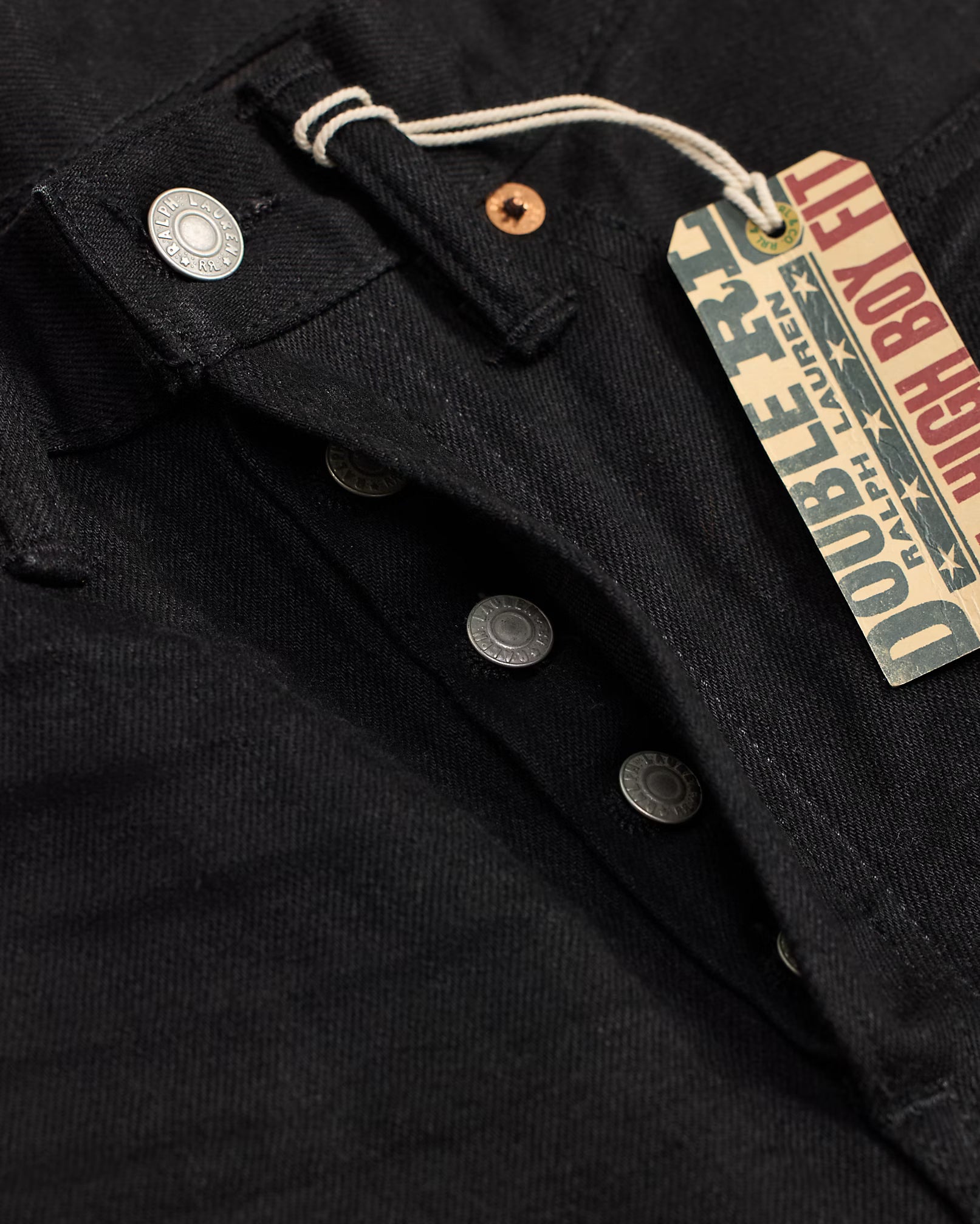 High Boy Fit Black Selvedge Jean