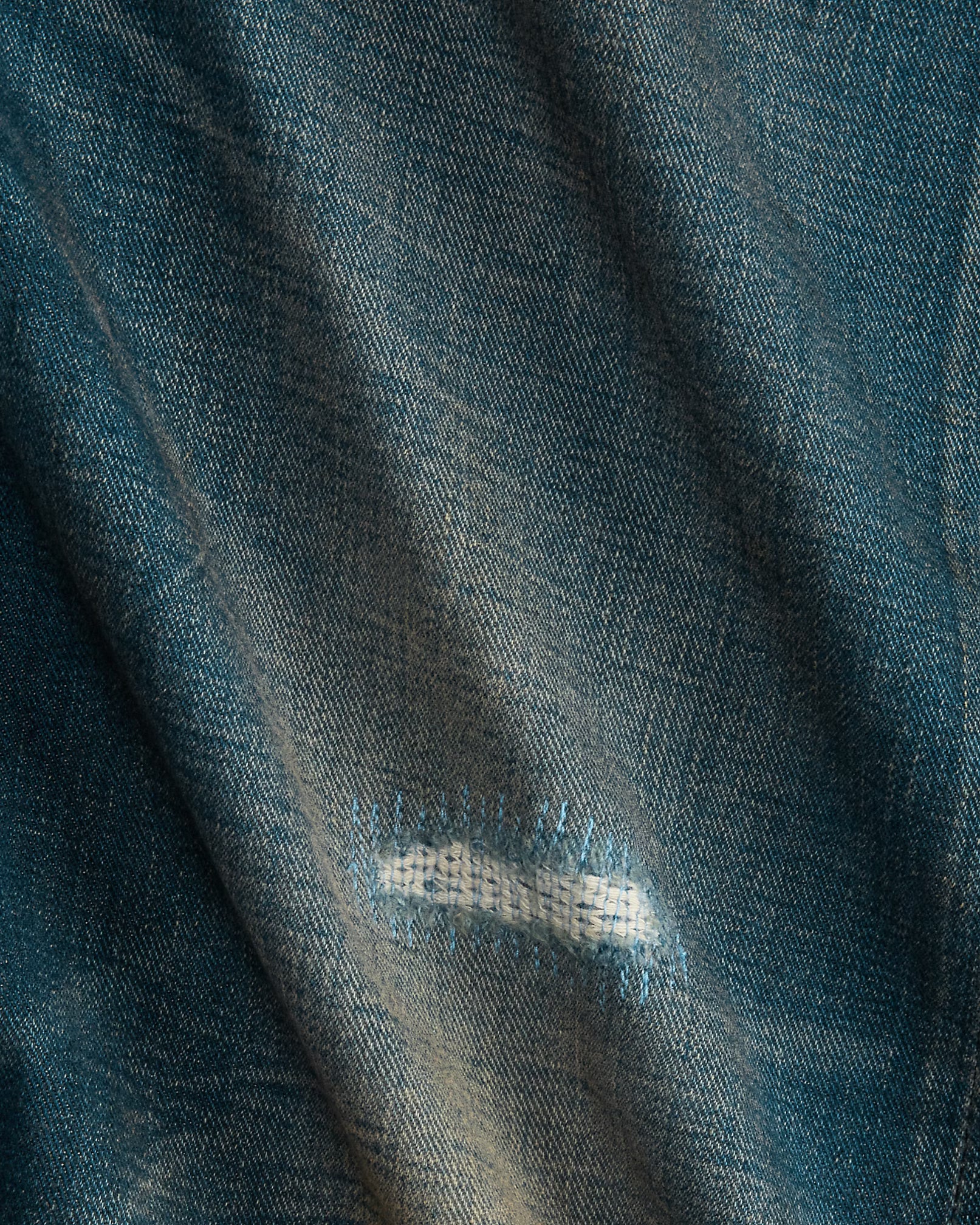 RRL Vintage Wide Fit Distressed Kenley Jean