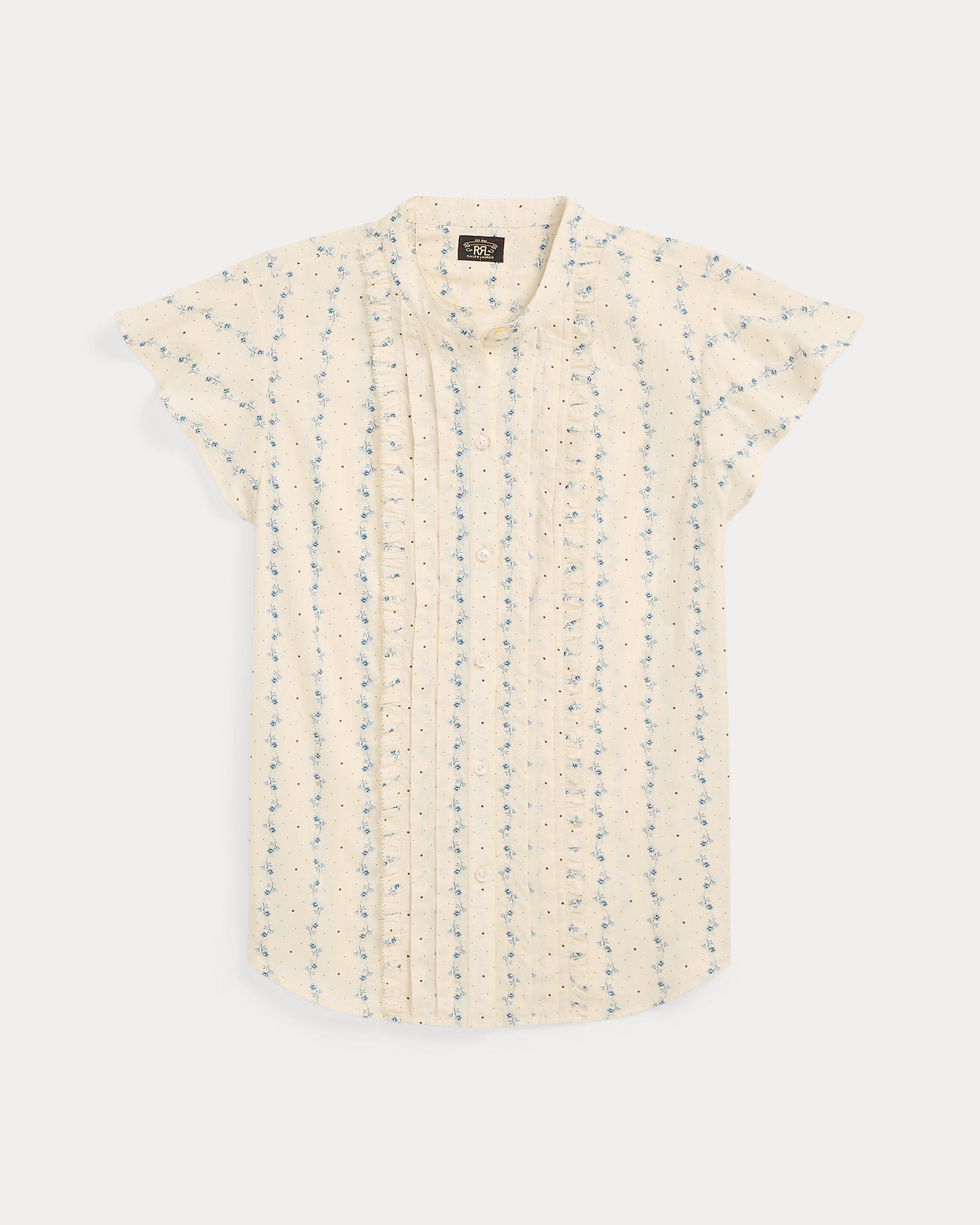 RRL Floral-Print Cotton Voile Blouse