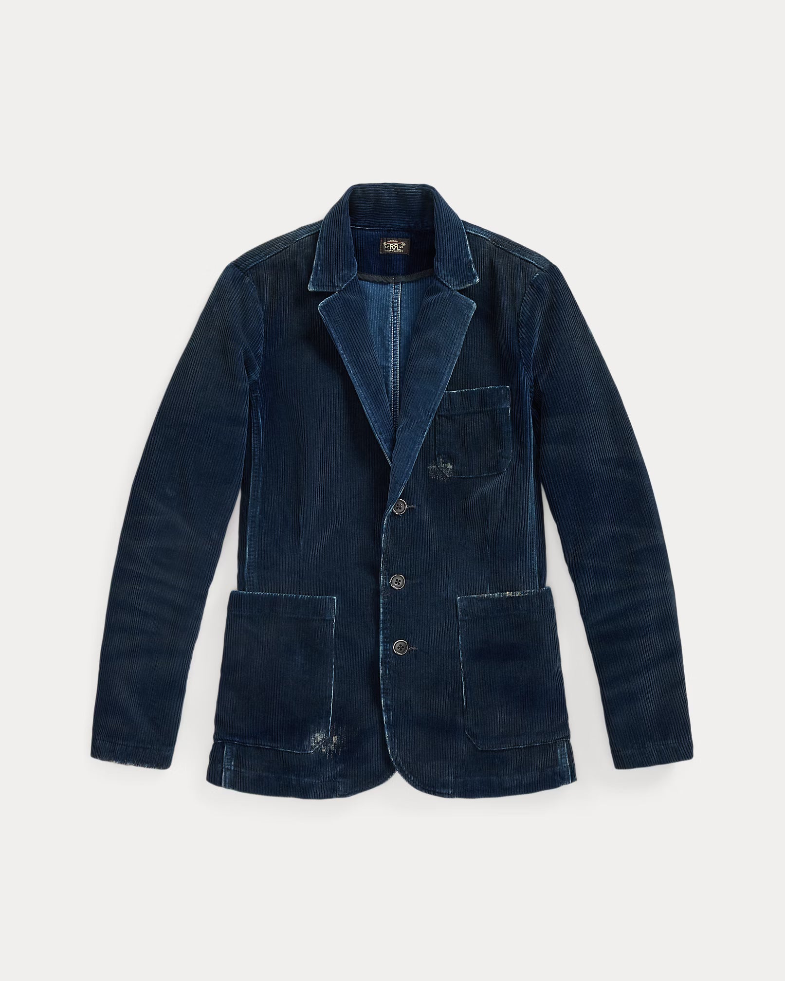 RRL Repaired Indigo Corduroy Blazer