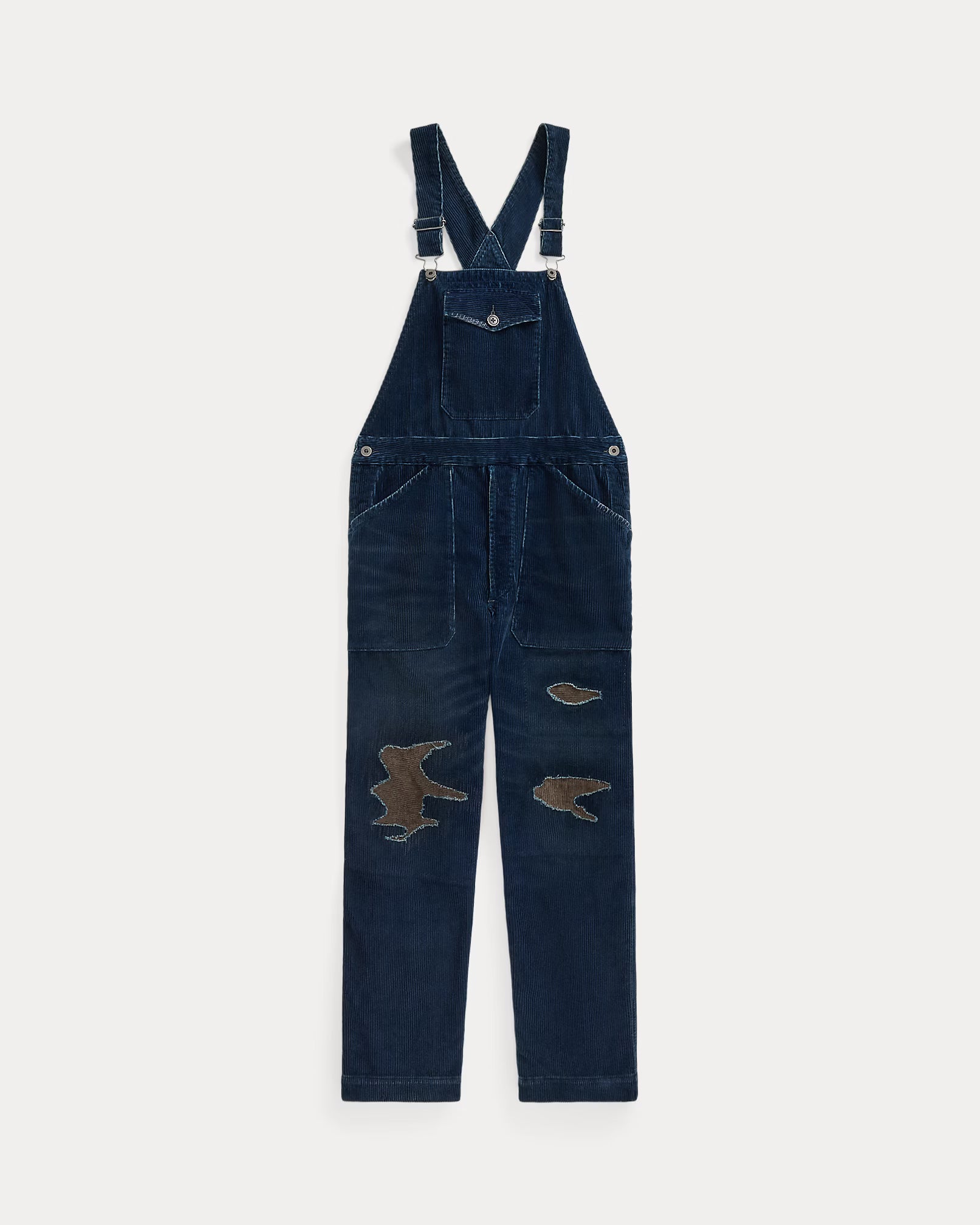 RRL Repaired Indigo Corduroy Overall