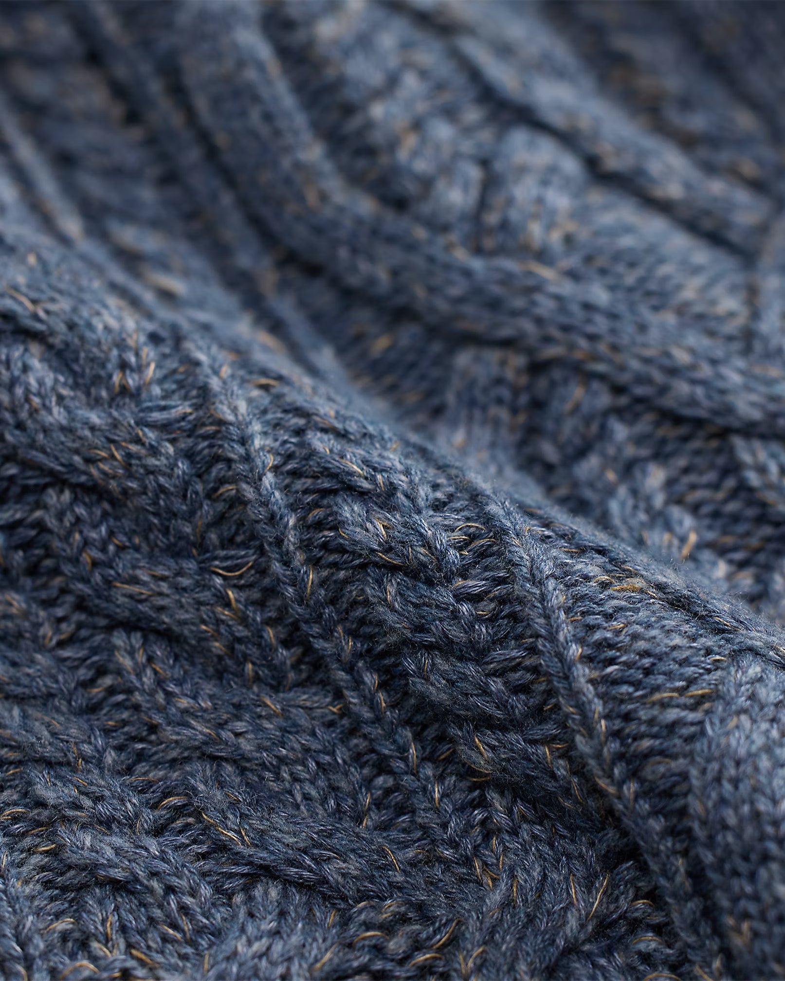 RRL Linen-Blend Cable-Knit Top
