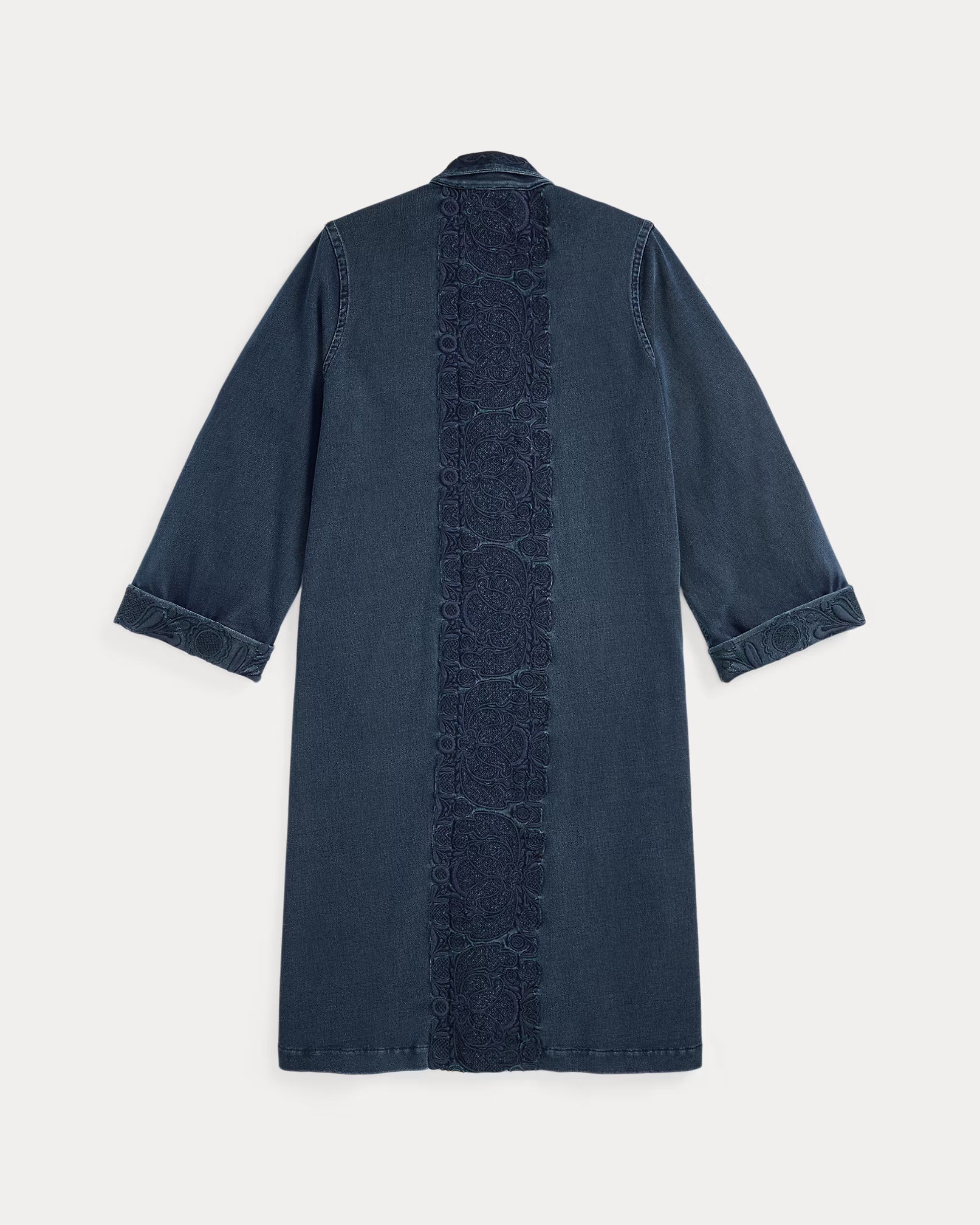 RRL Embroidered Indigo Jersey Duster