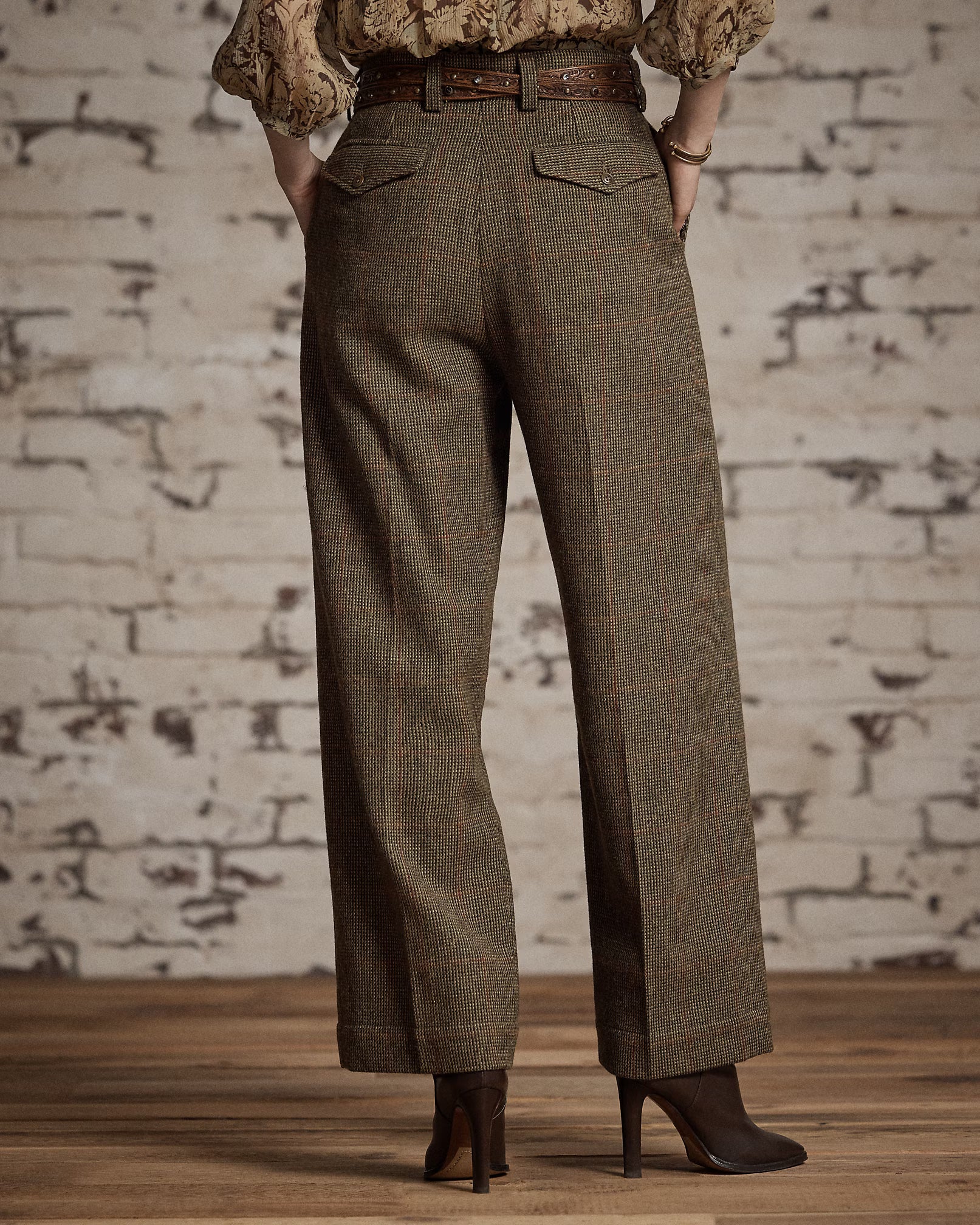 RRL Windowpane Tweed Pant