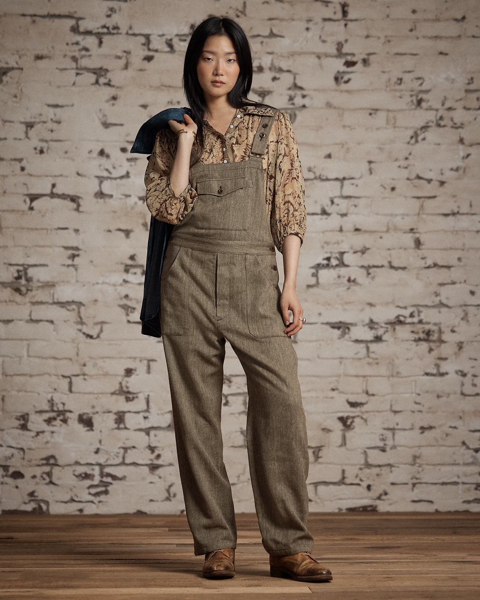 RRL Wool-Blend Herringbone Overall