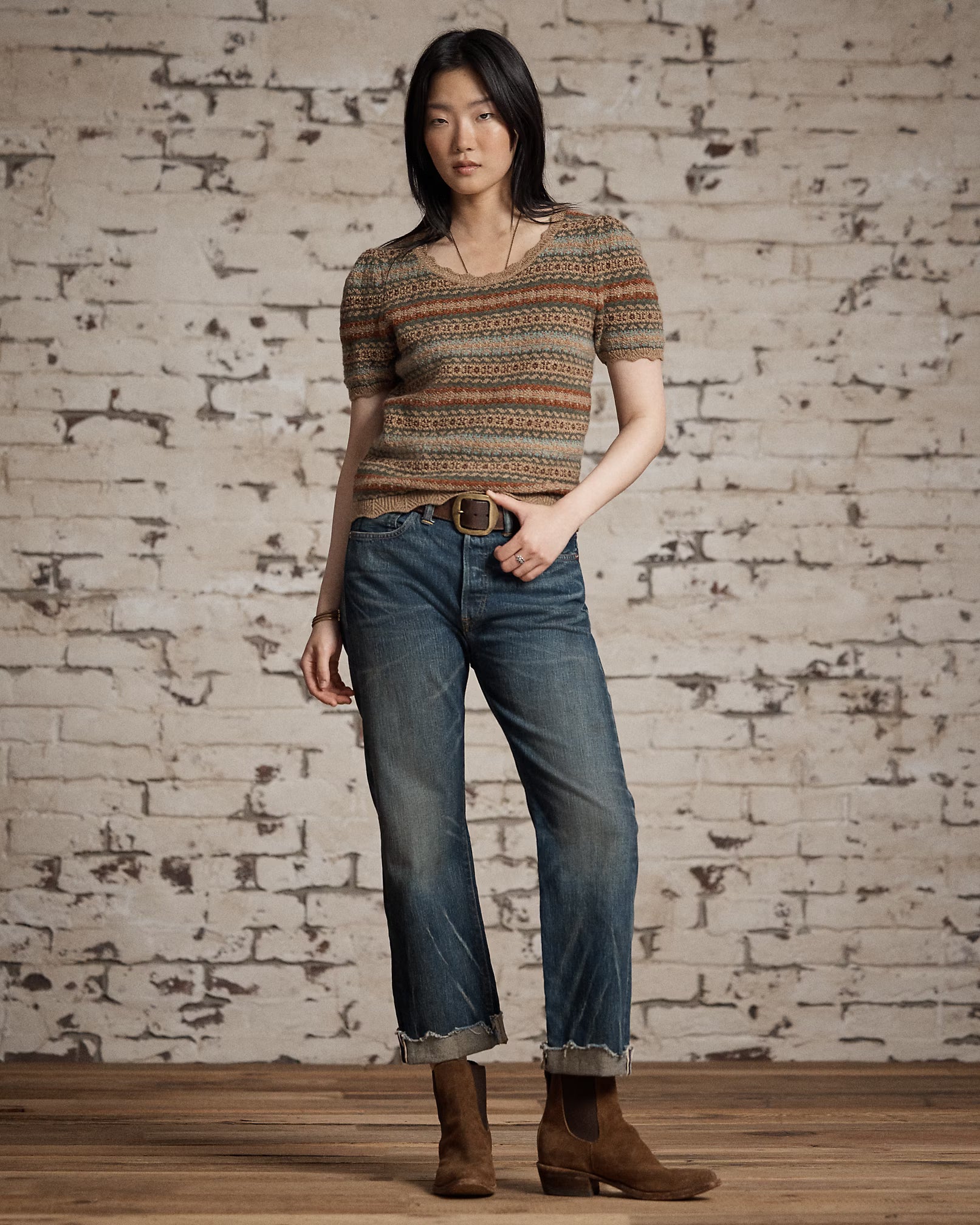 RRL Fair Isle Wool Jacquard Sweater