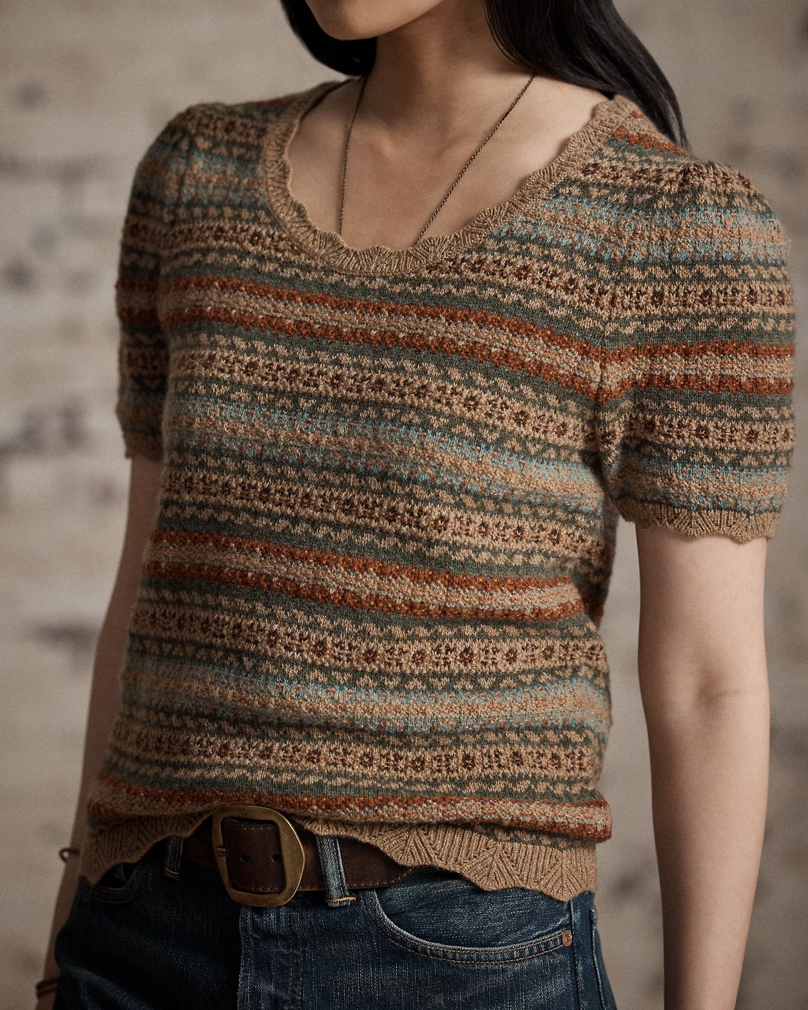 RRL Fair Isle Wool Jacquard Sweater