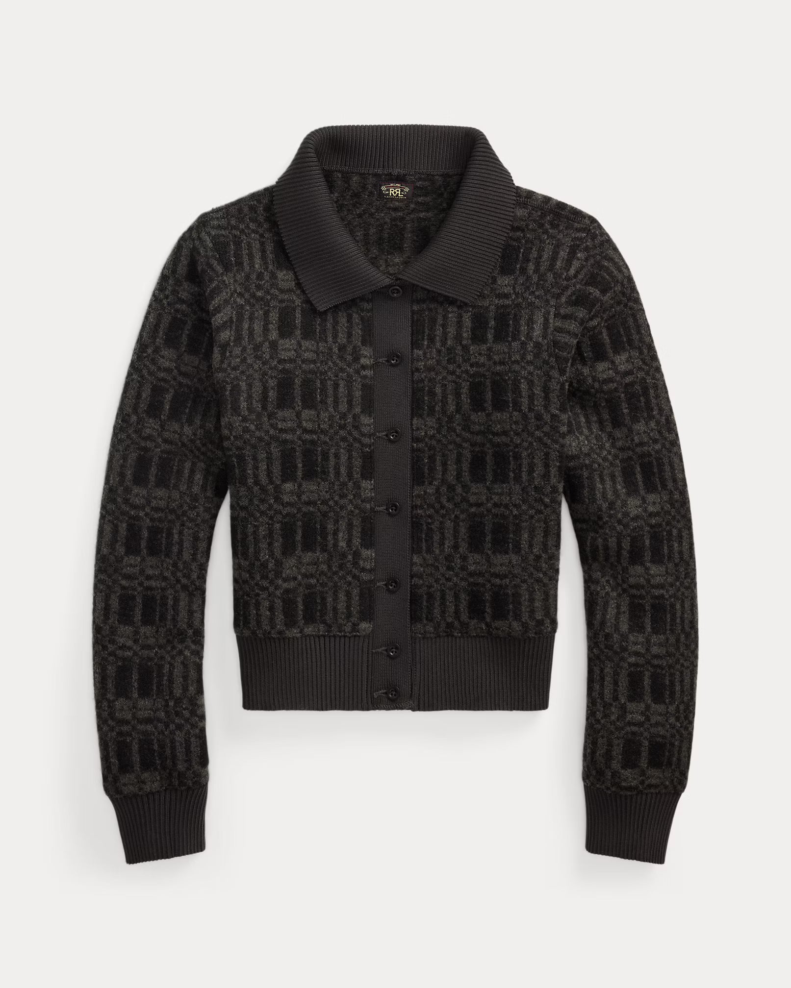 RRL Wool-Blend Jacquard Cardigan
