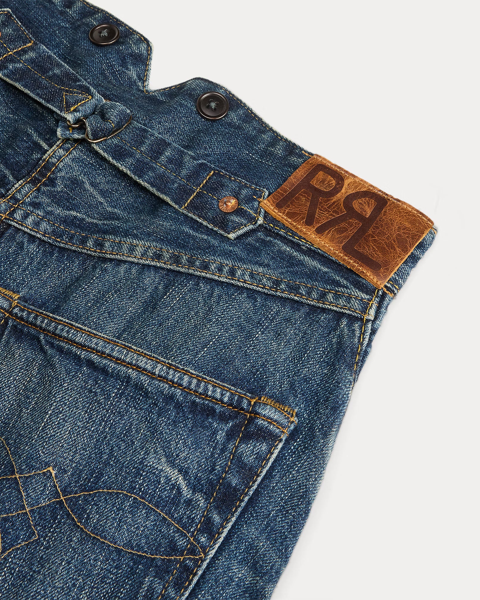 RRL Indigo Selvedge Denim Skirt