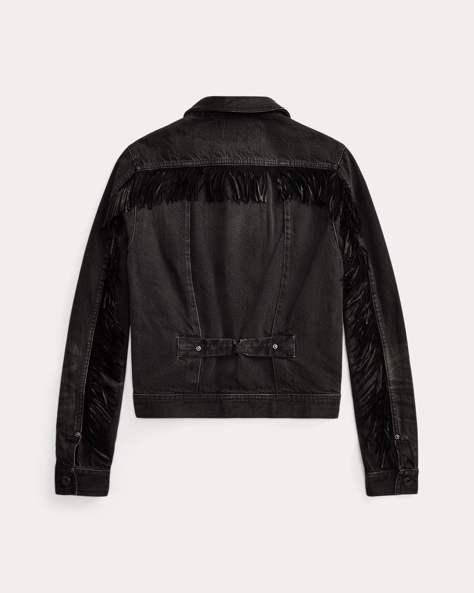 RRL Suede-Trim Denim Jacket