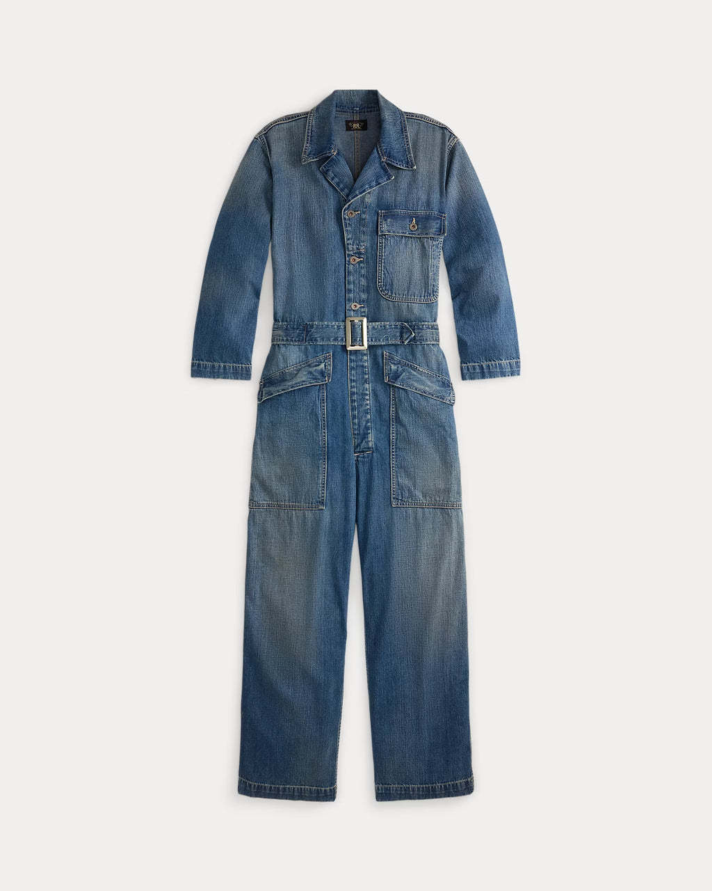 RRL カバーオール インディゴチェック サイズ40 RRL Indigo Denim Coverall