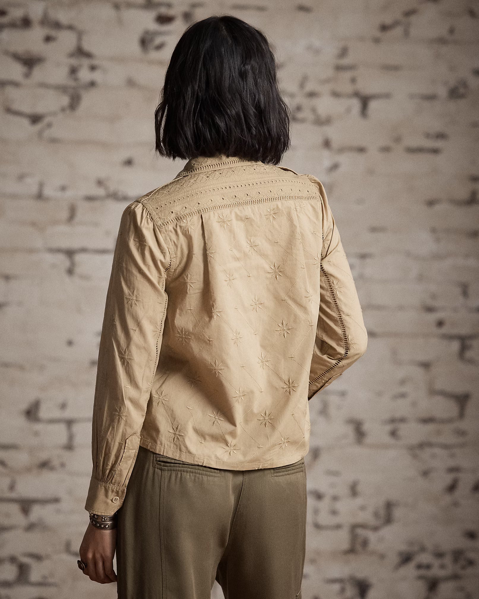 RRL Embroidered Cotton Shirt