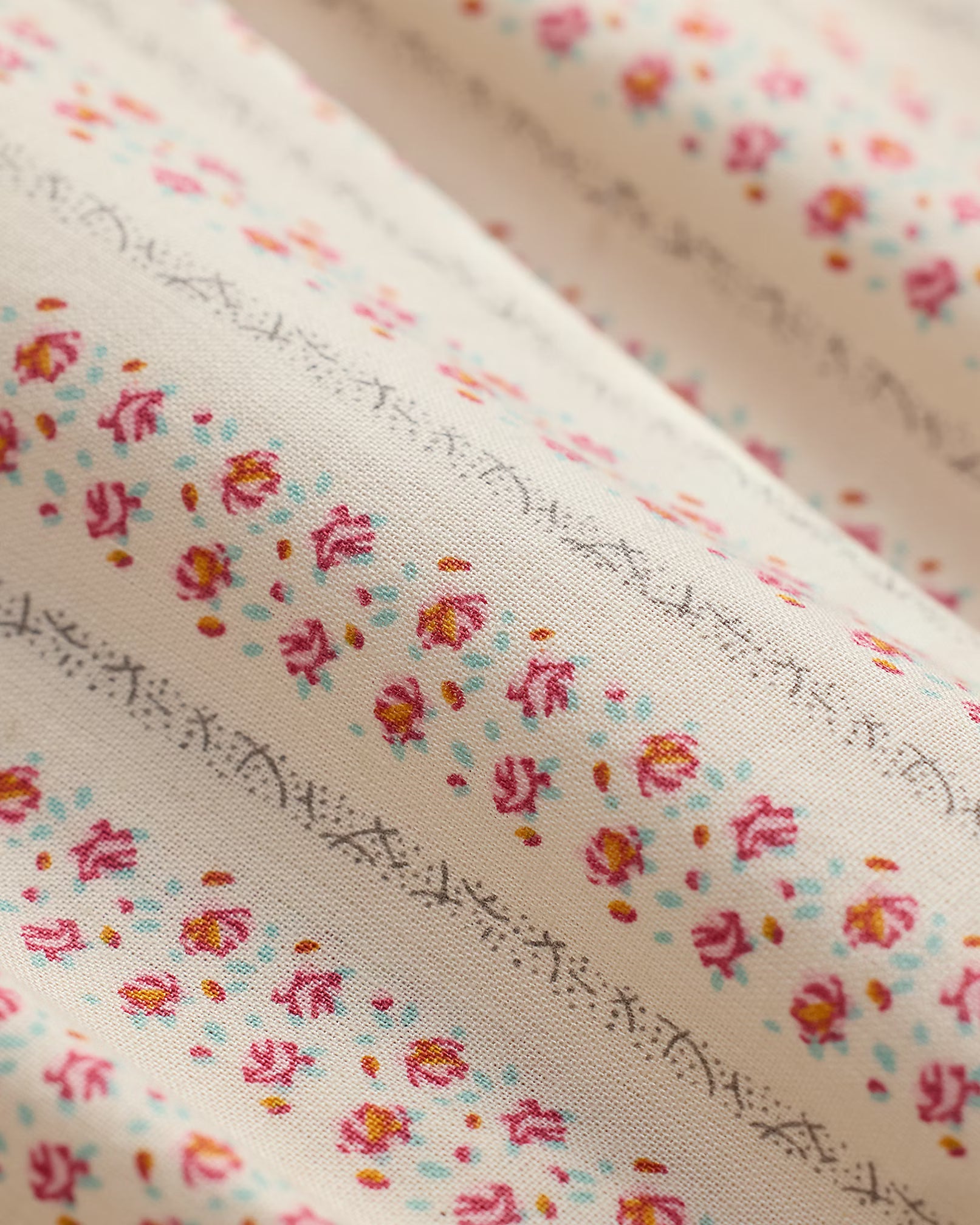 RRL Floral-Print Cotton Tie-Back Blouse